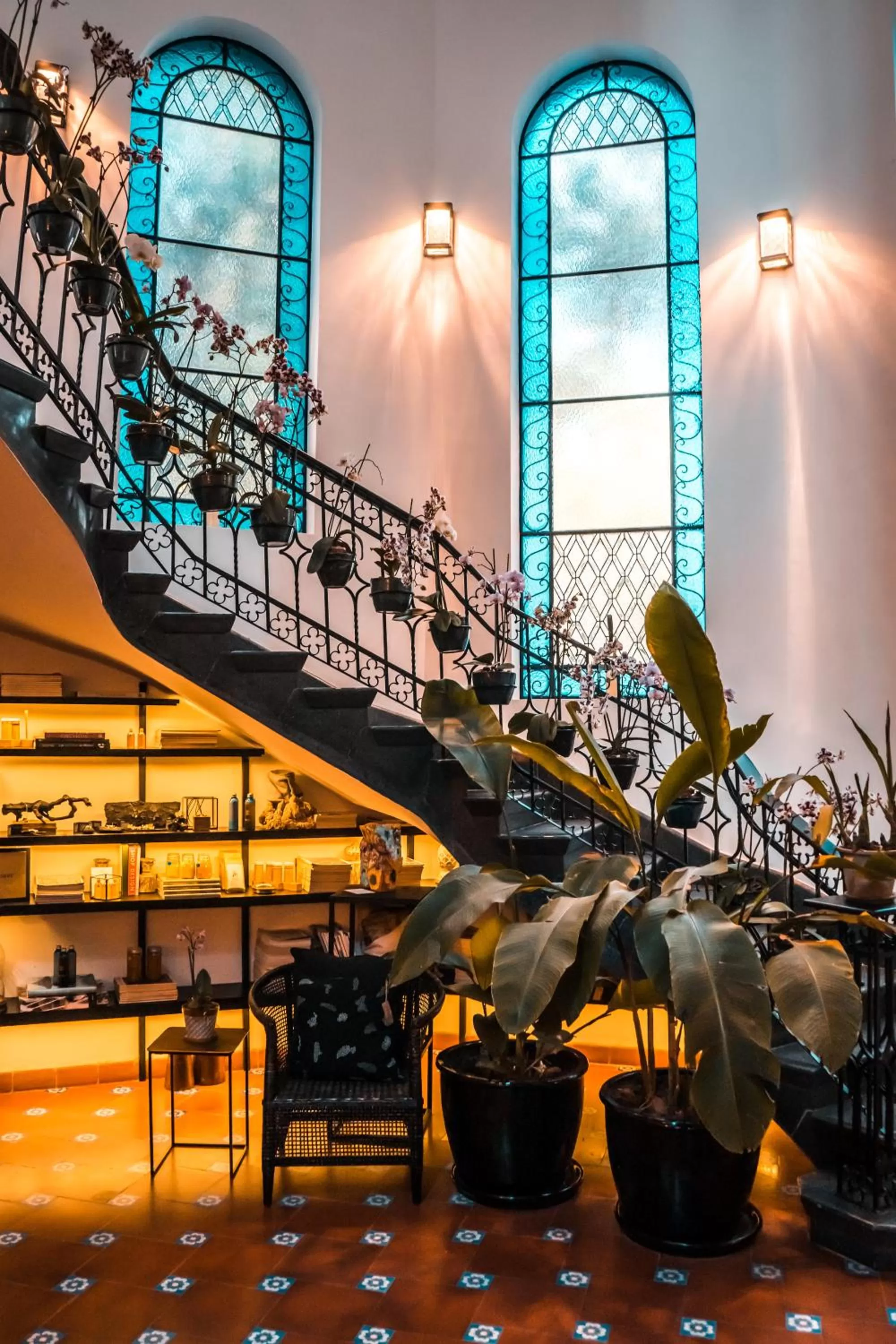 On site in Orchid House Mexico City