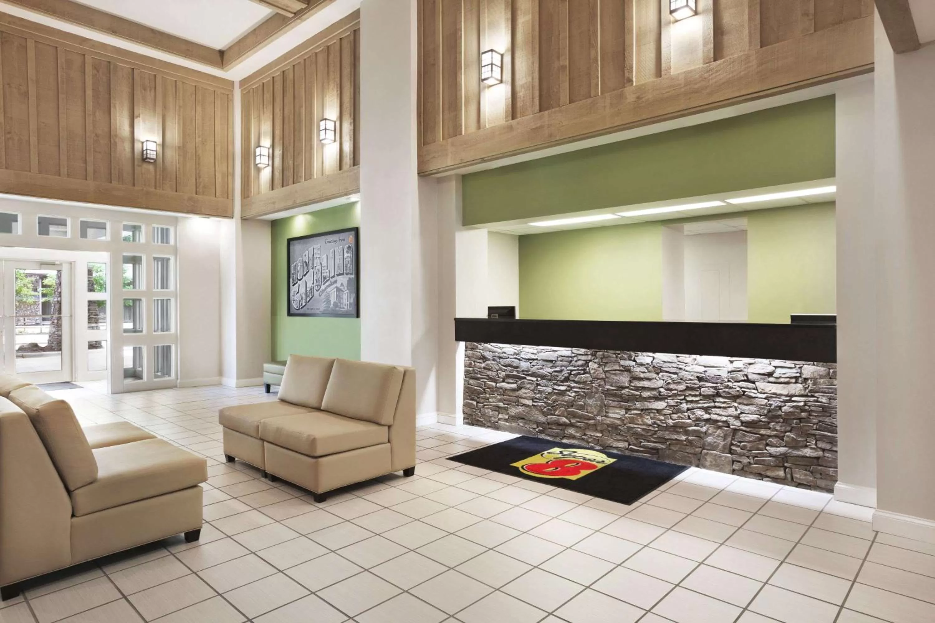 Lobby or reception in Super 8 by Wyndham Cherokee