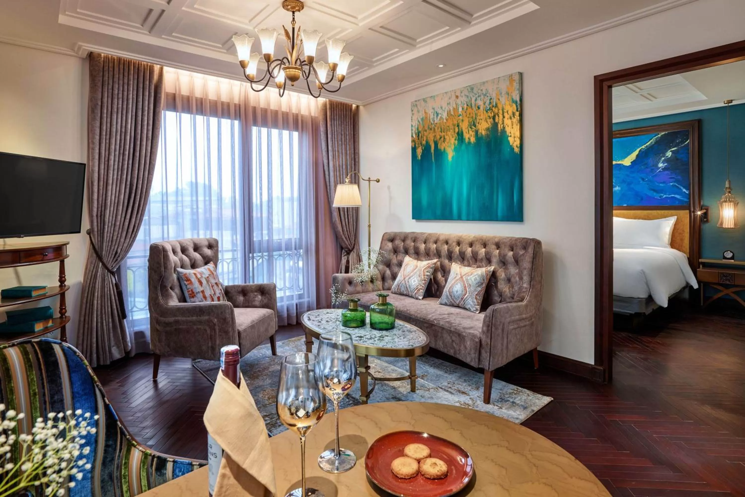 Living room in Peridot Grand Luxury Boutique Hotel