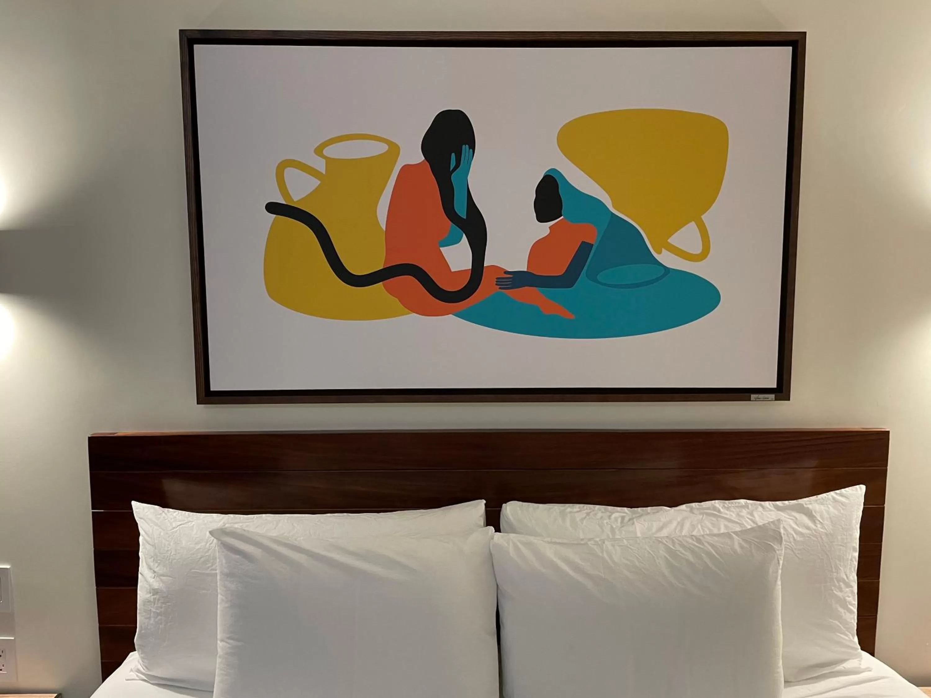 Decorative detail, Bed in Joint Boutique Hotel