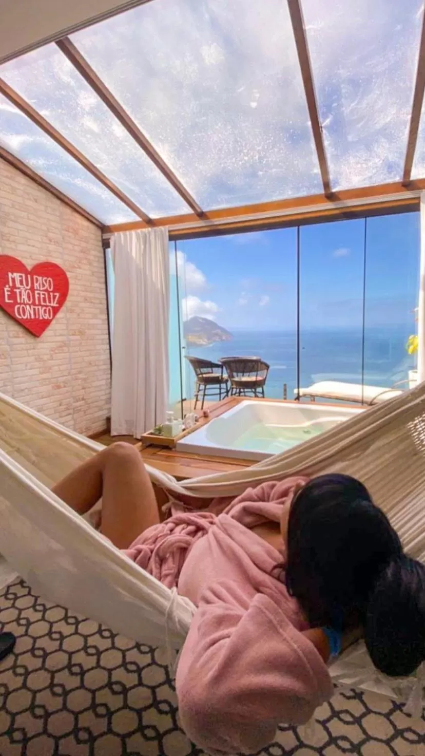 Bed in Pousada e Restaurante Vista Turquesa