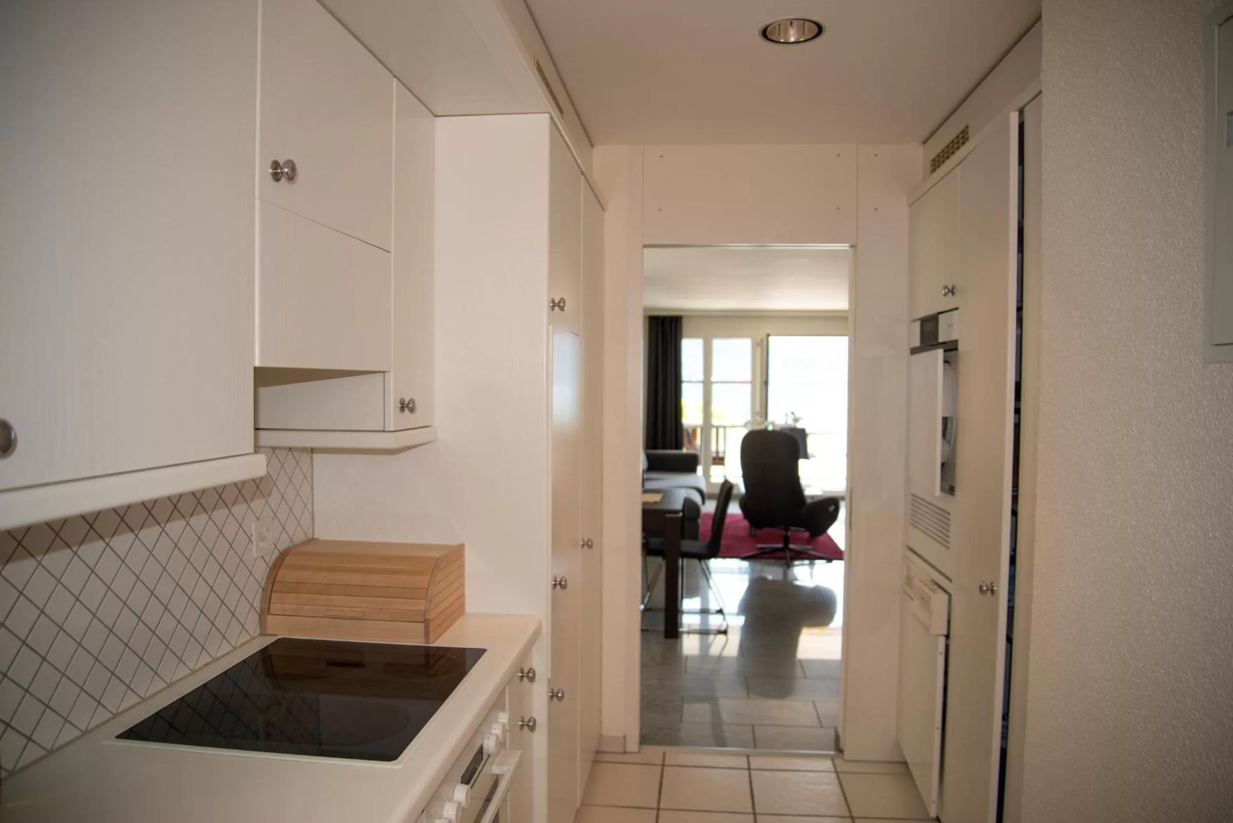 Kitchen or kitchenette in Seehotel Riviera at Lake Lucerne