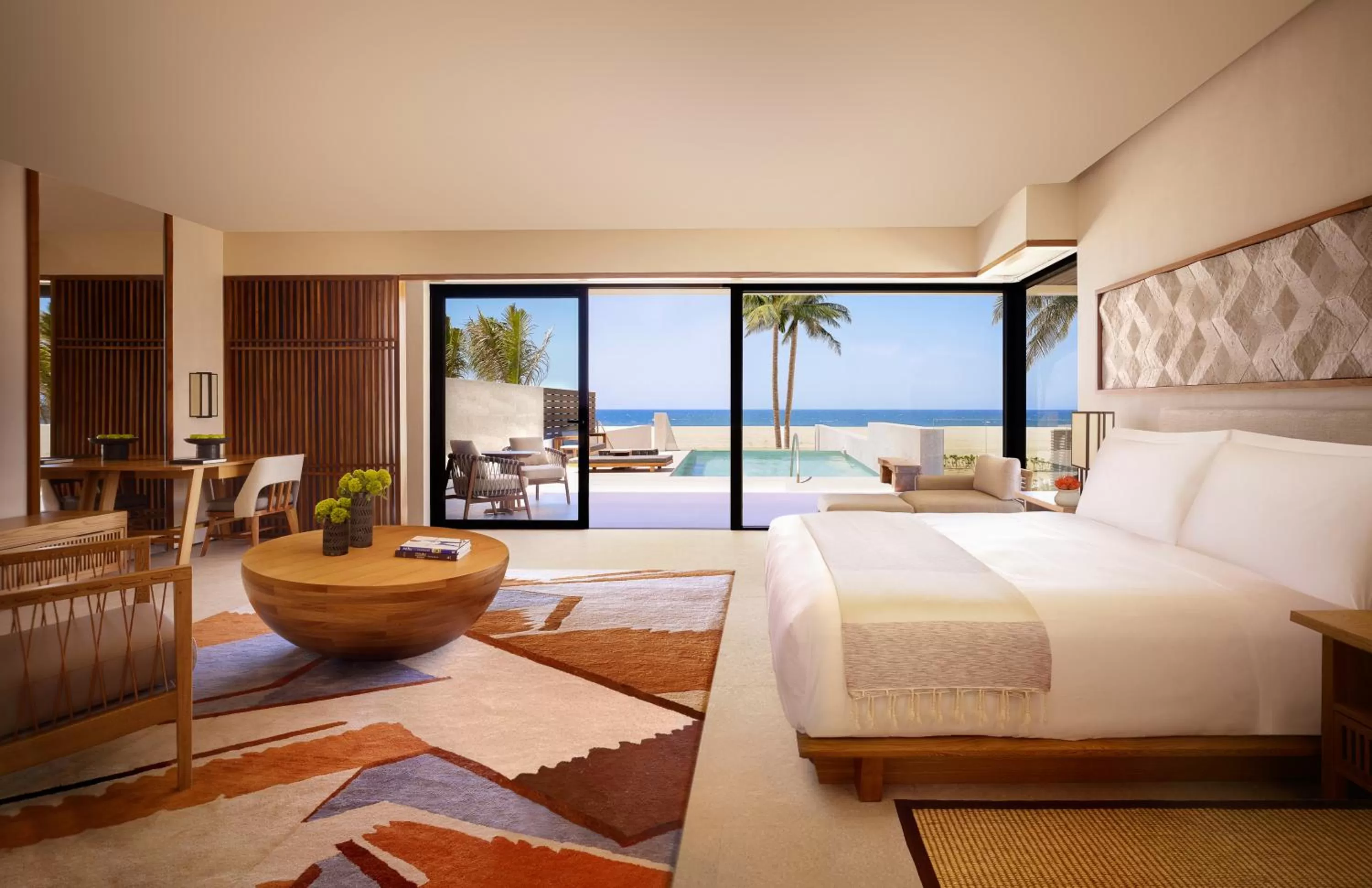 Photo of the whole room, Bed in Nobu Hotel Los Cabos