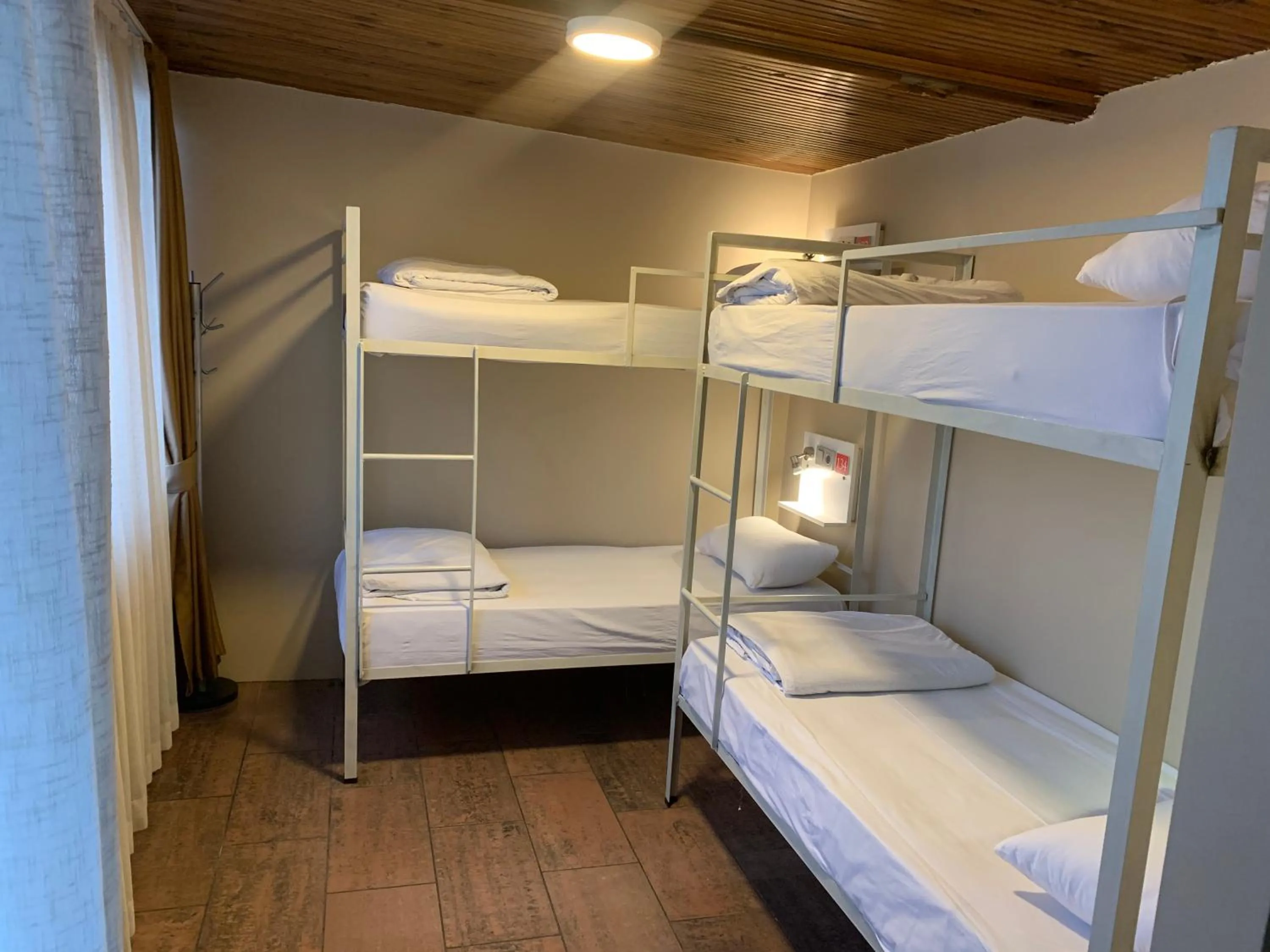 Bathroom, Bed in Antique Hostel