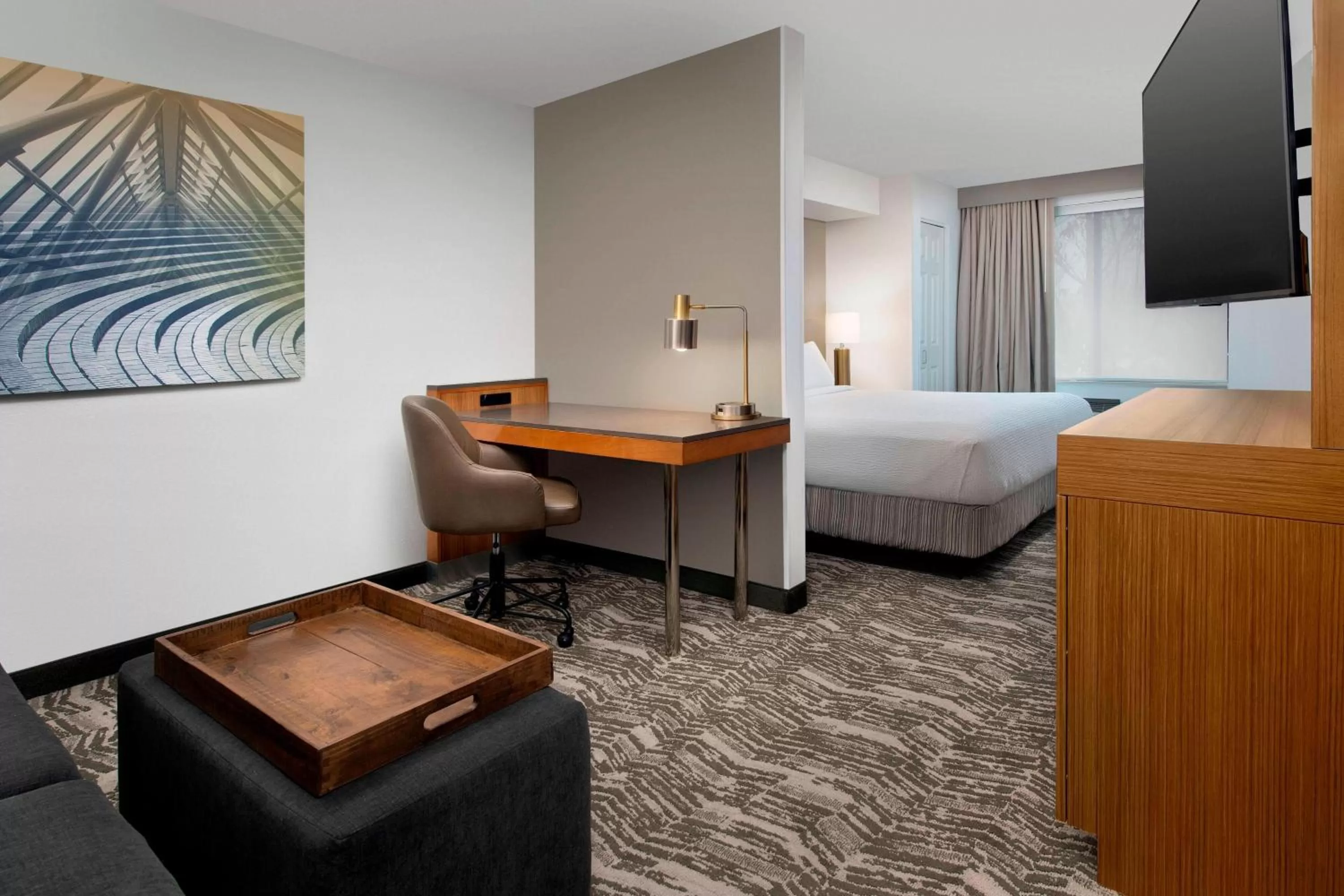Bedroom, Bed in SpringHill Suites by Marriott Portland Hillsboro