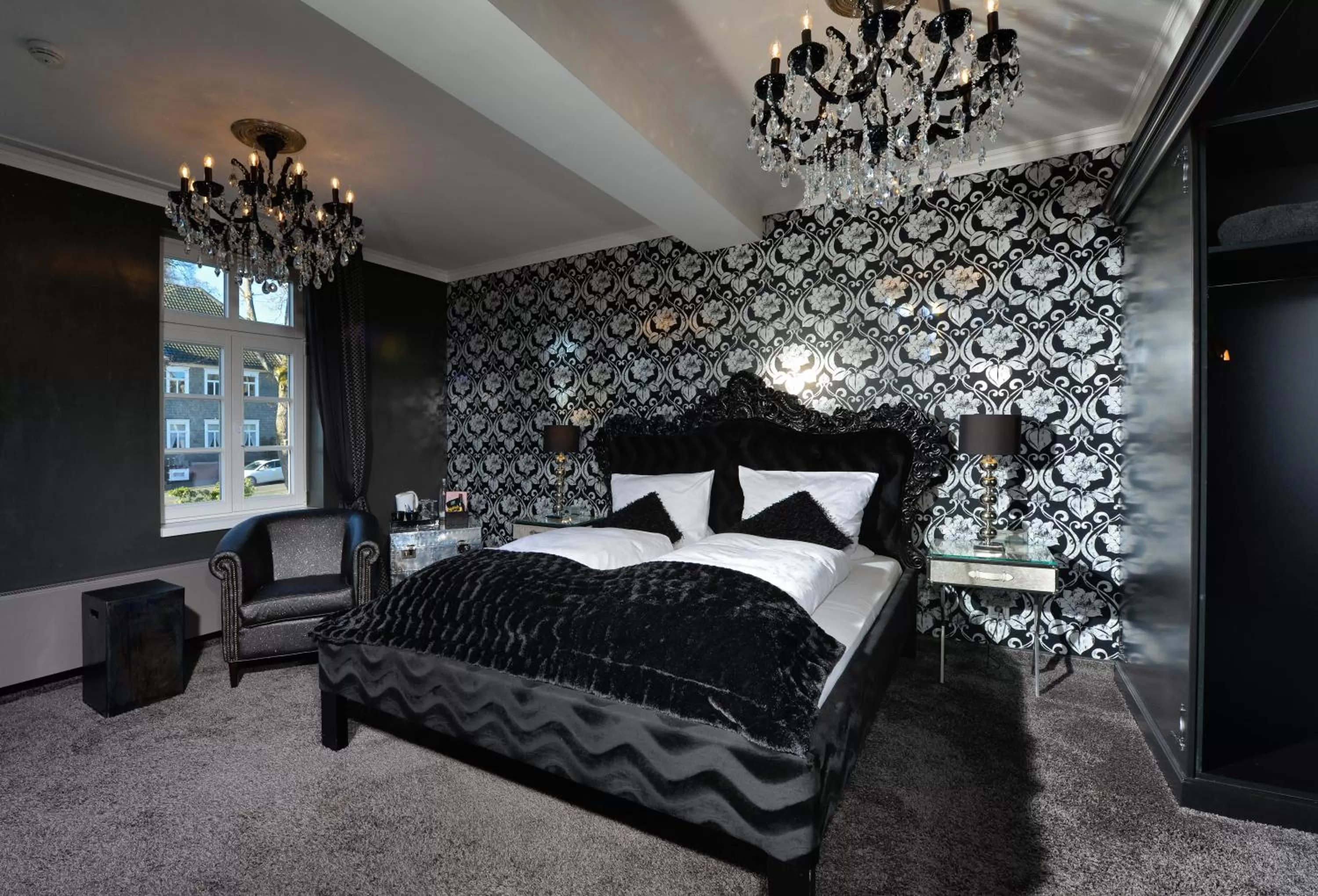 Bedroom, Bed in Hotel Alte Schule