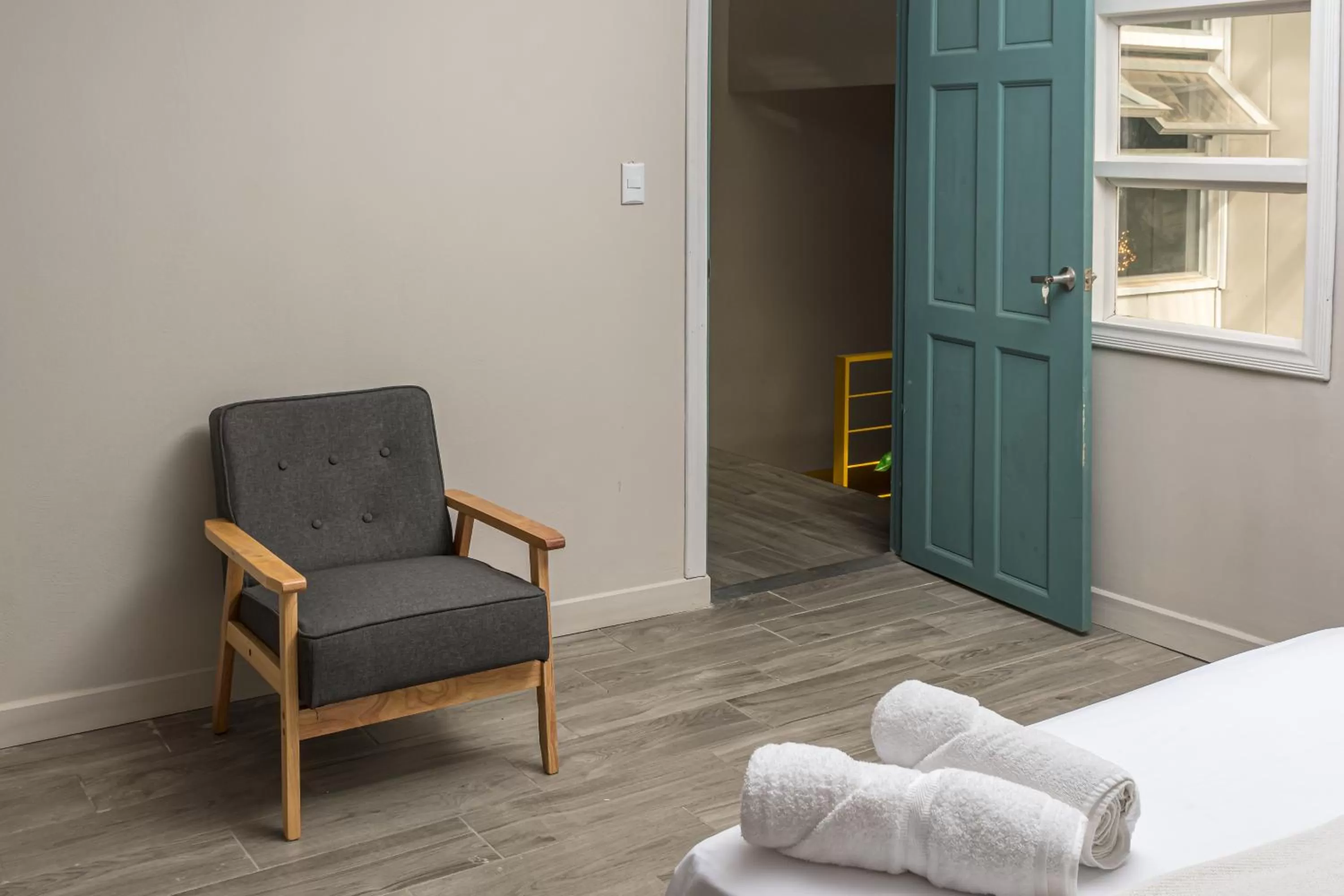 Bed, Seating Area in Otoya Downtown