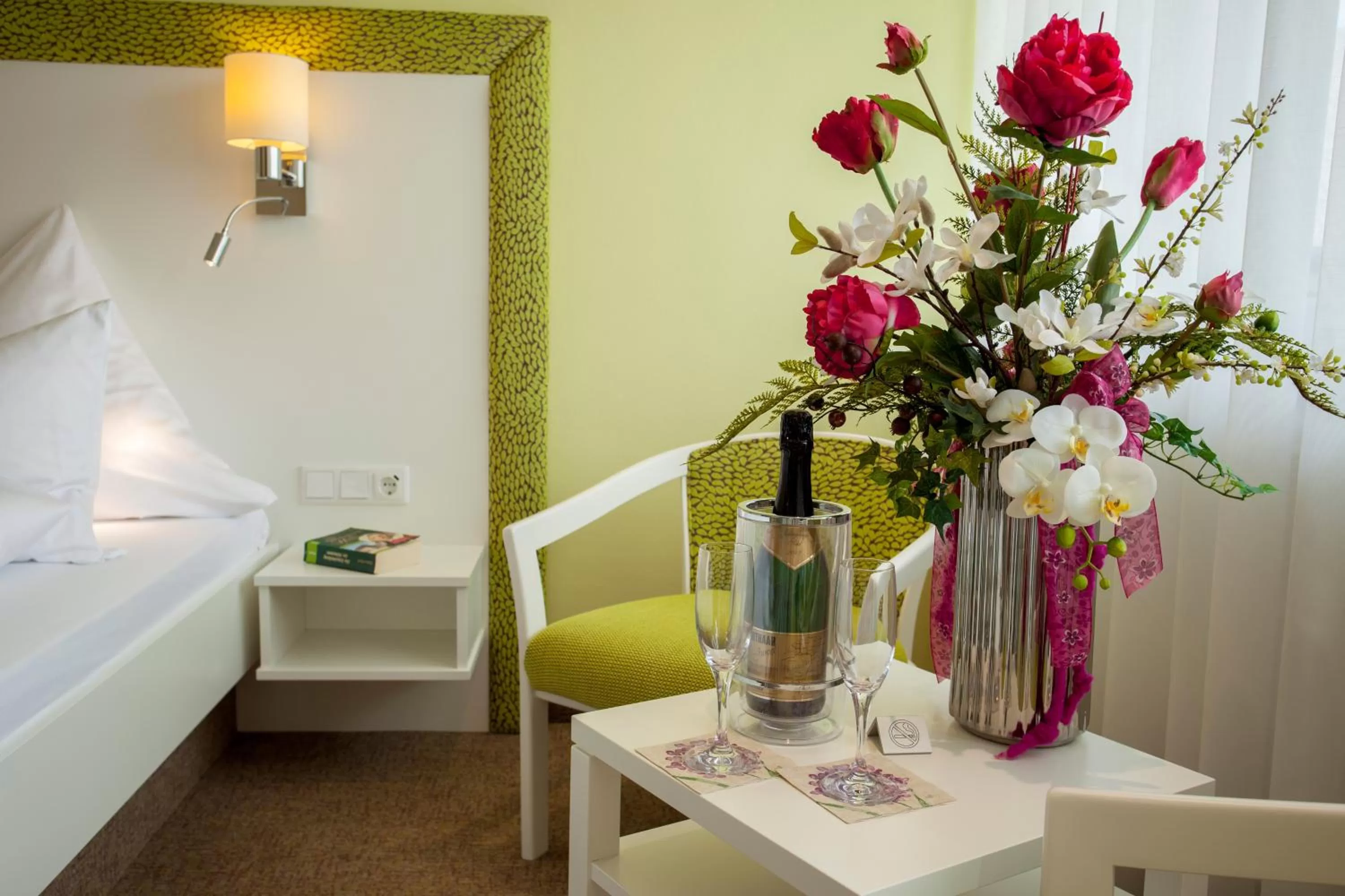 Decorative detail, Bed in Hotel Haus Andrea