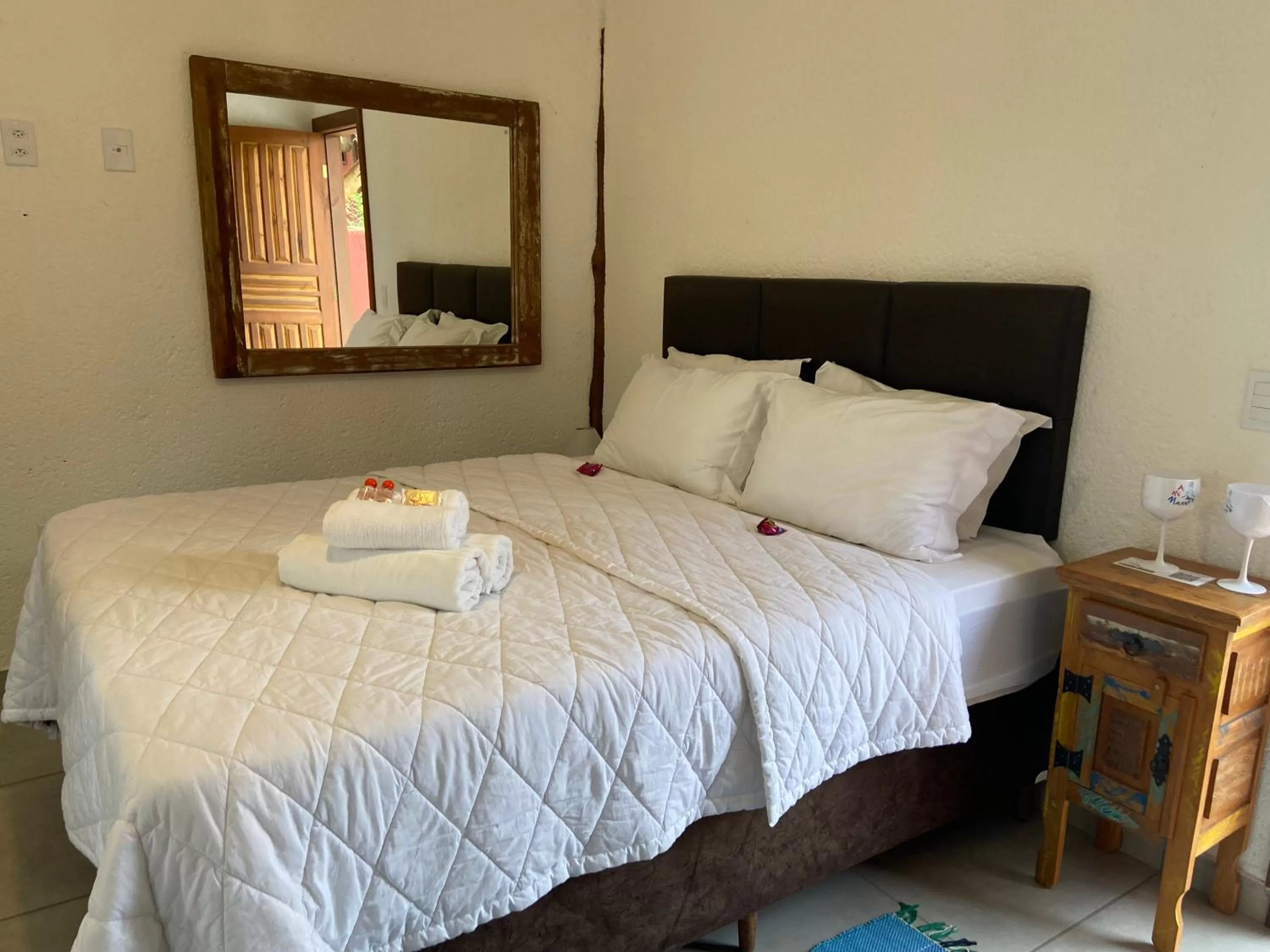 Bed in A Mi Manera Bistro, Pousada e Cervejaria Artesanal!