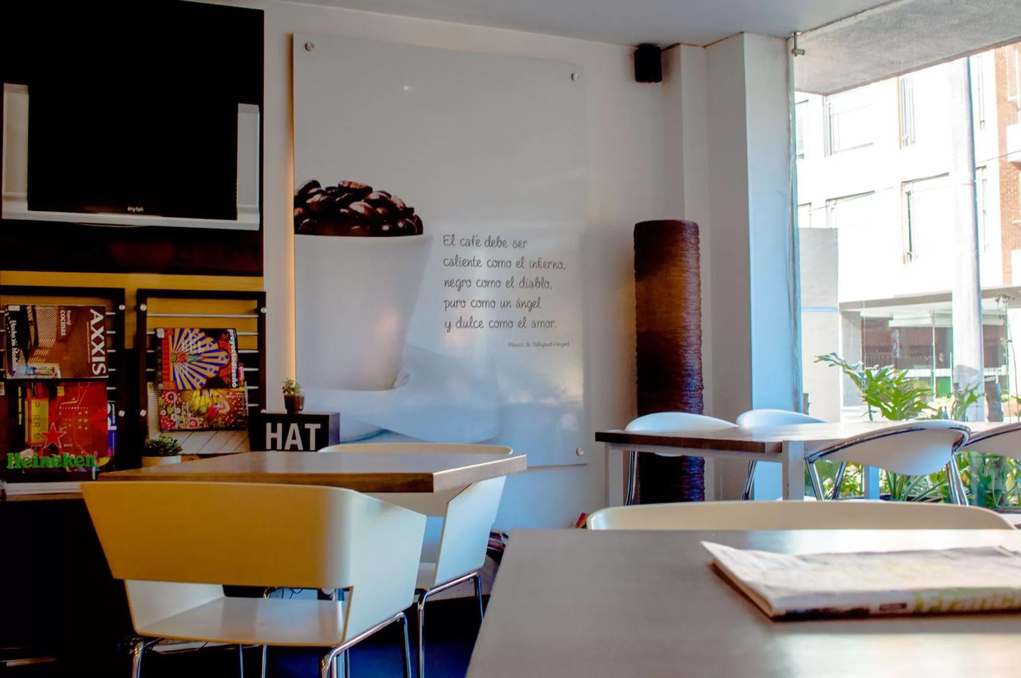 Living room in Apartaestudios Los Andes