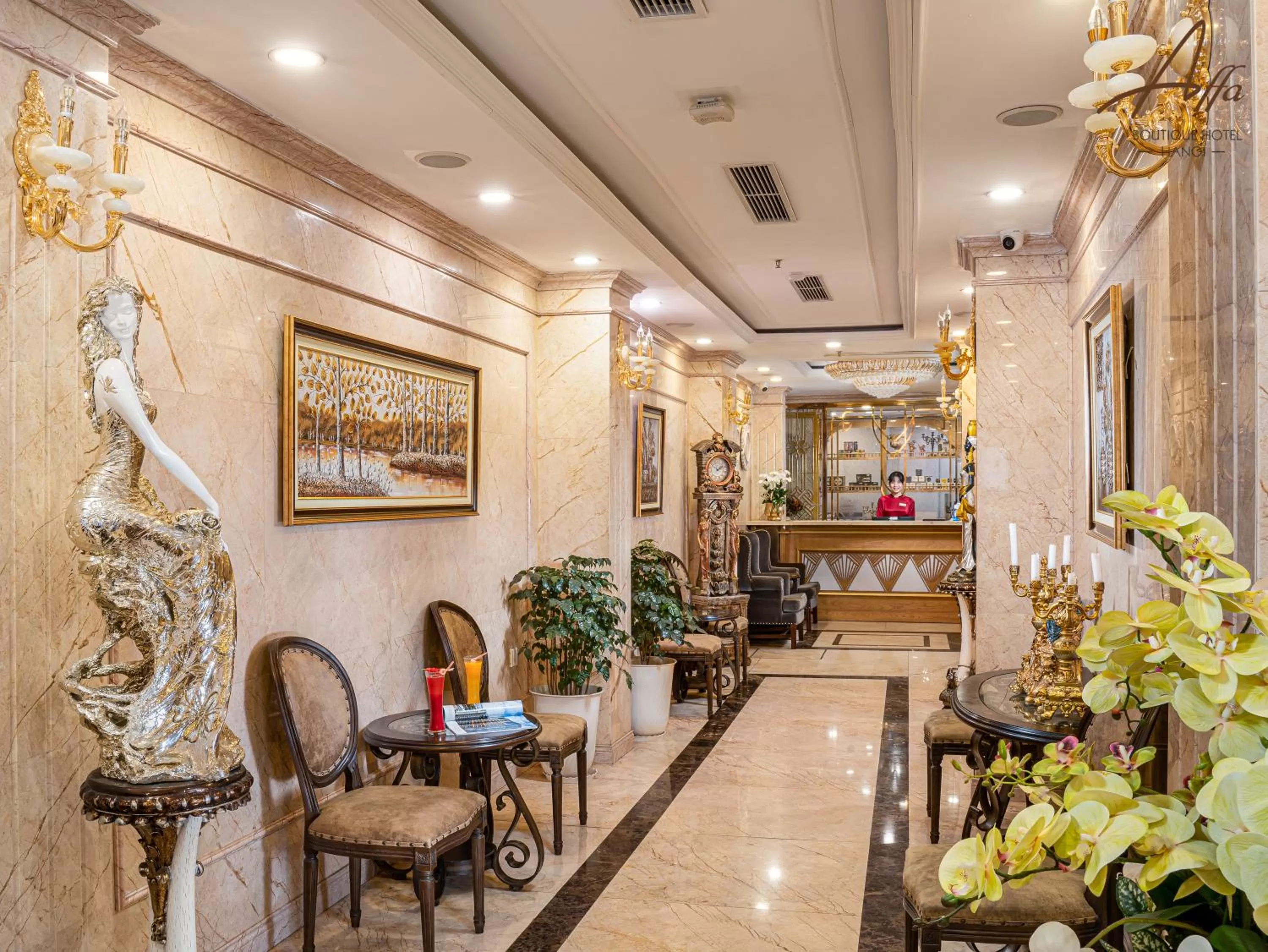 Seating area in Affa Boutique Hotel