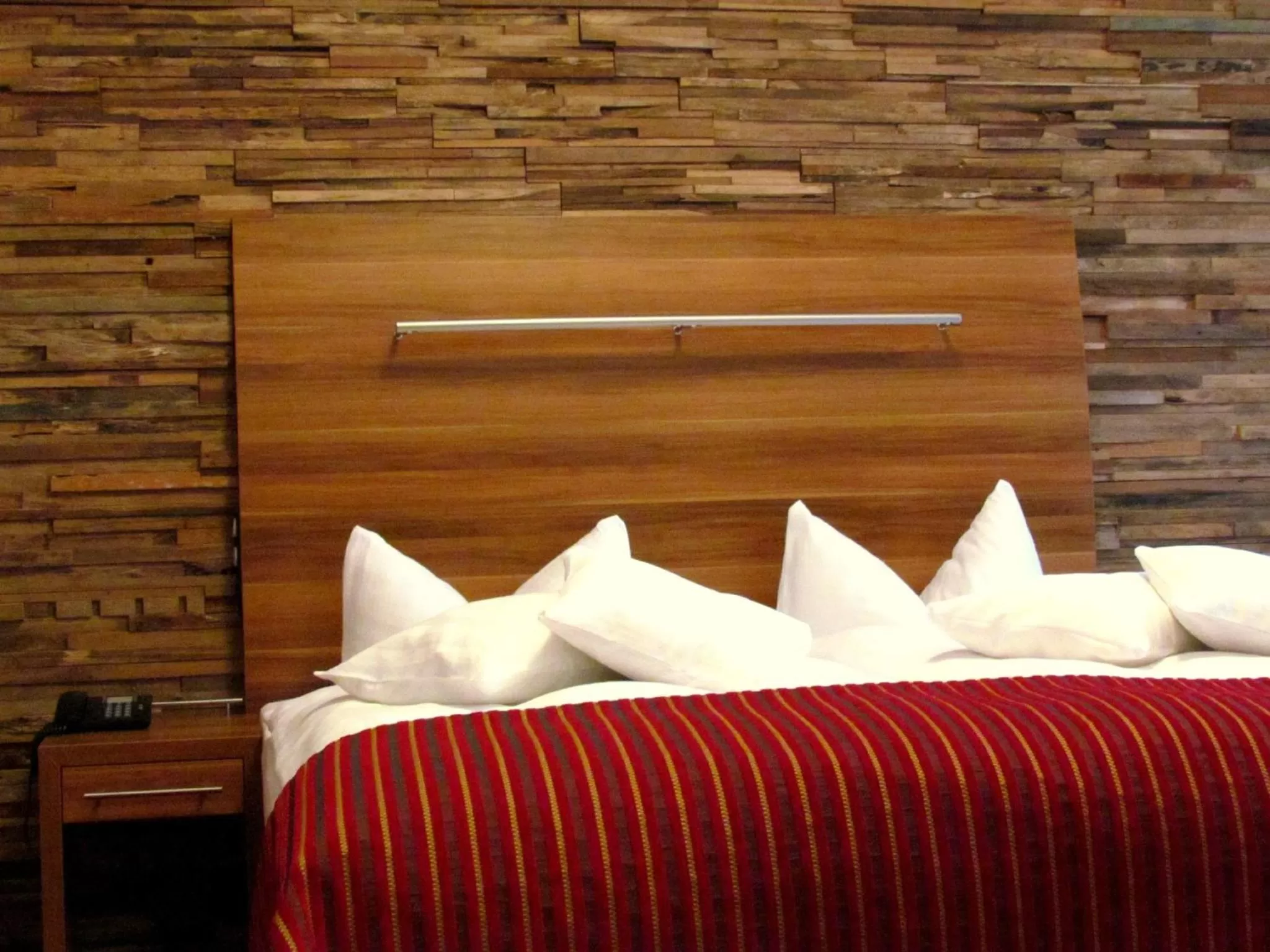 Decorative detail, Bed in Hotel Almrausch