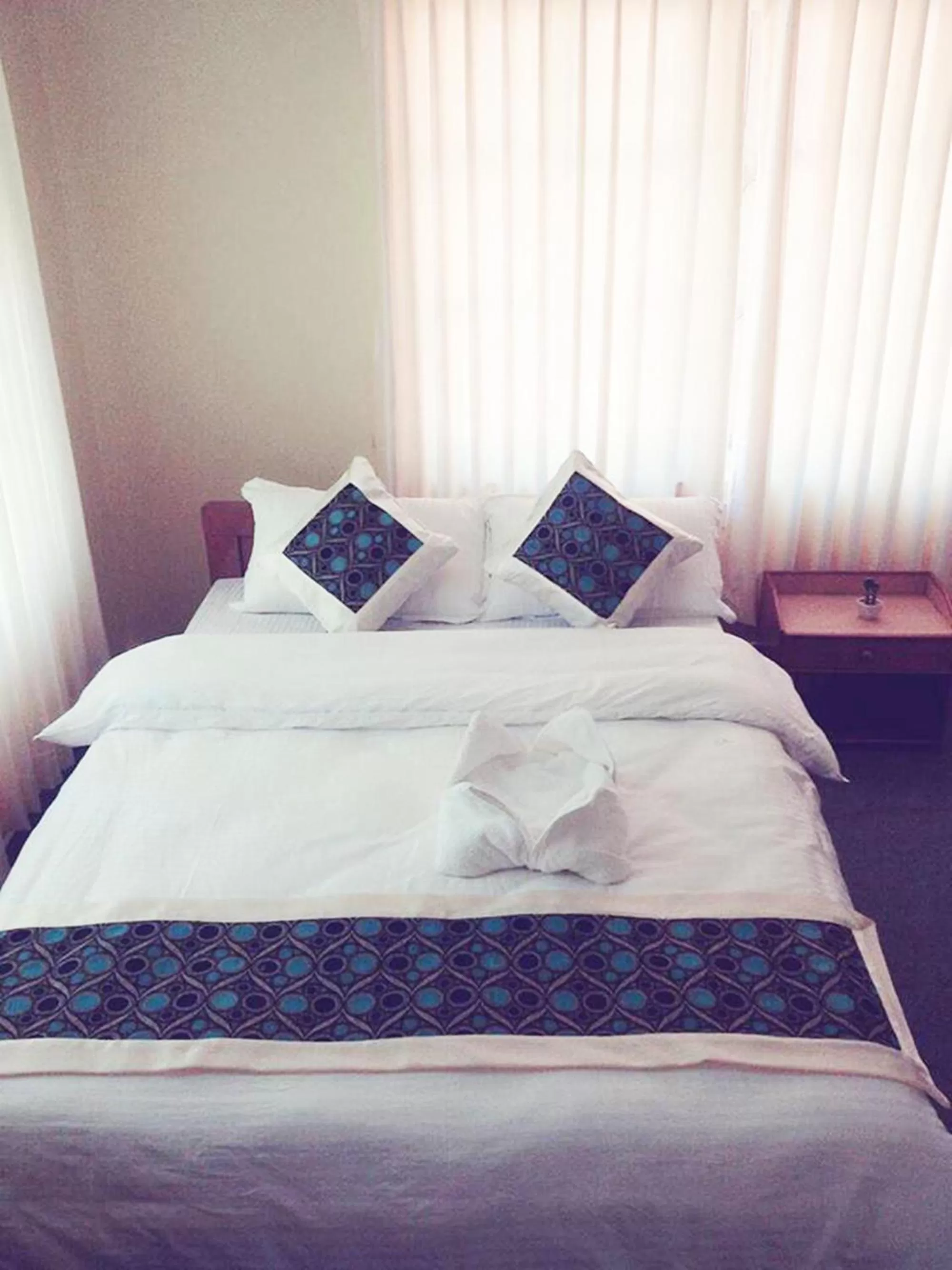 Bed in Hotel Nana Pokhara