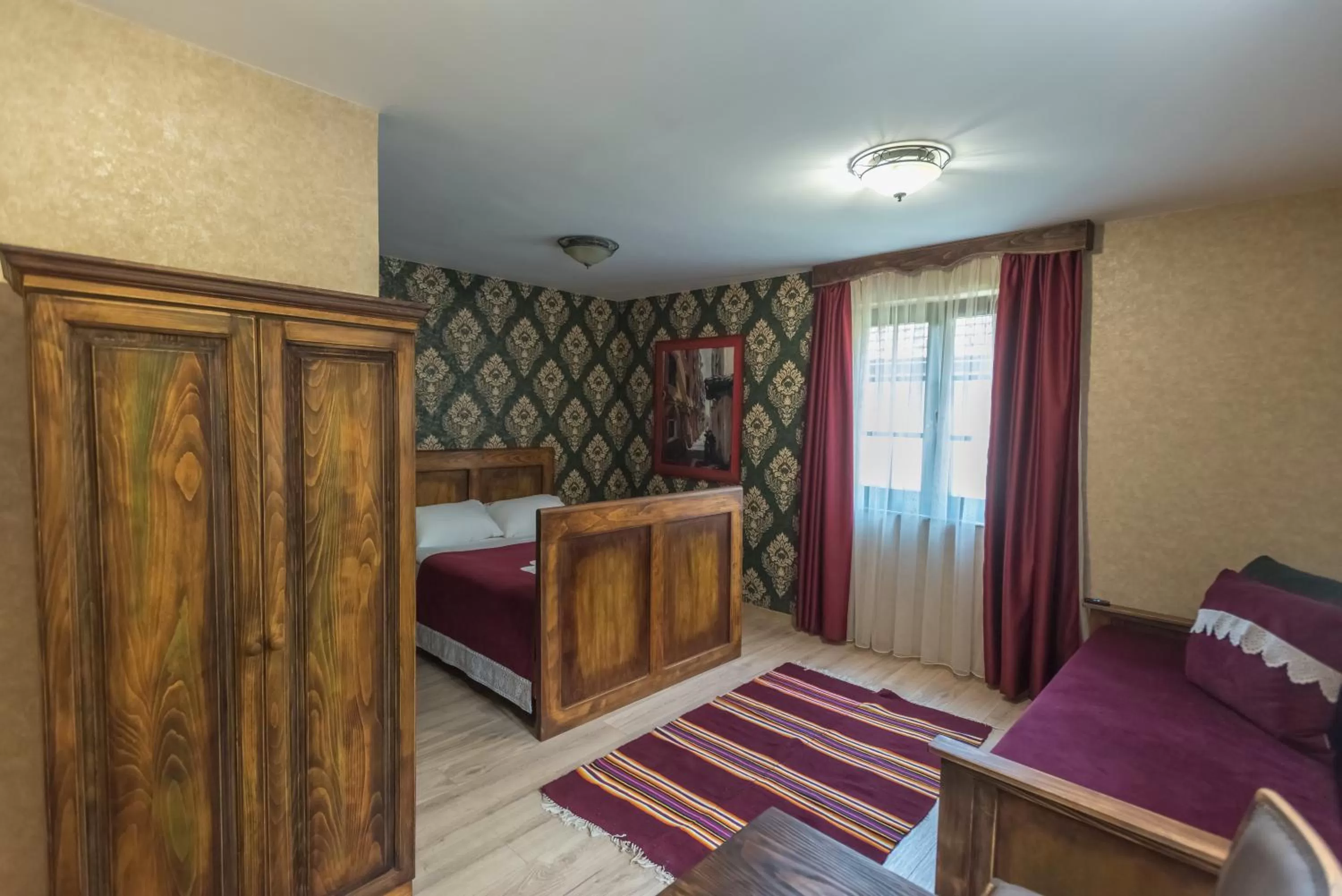 Bed in B&B Etno Village Sunčana Reka