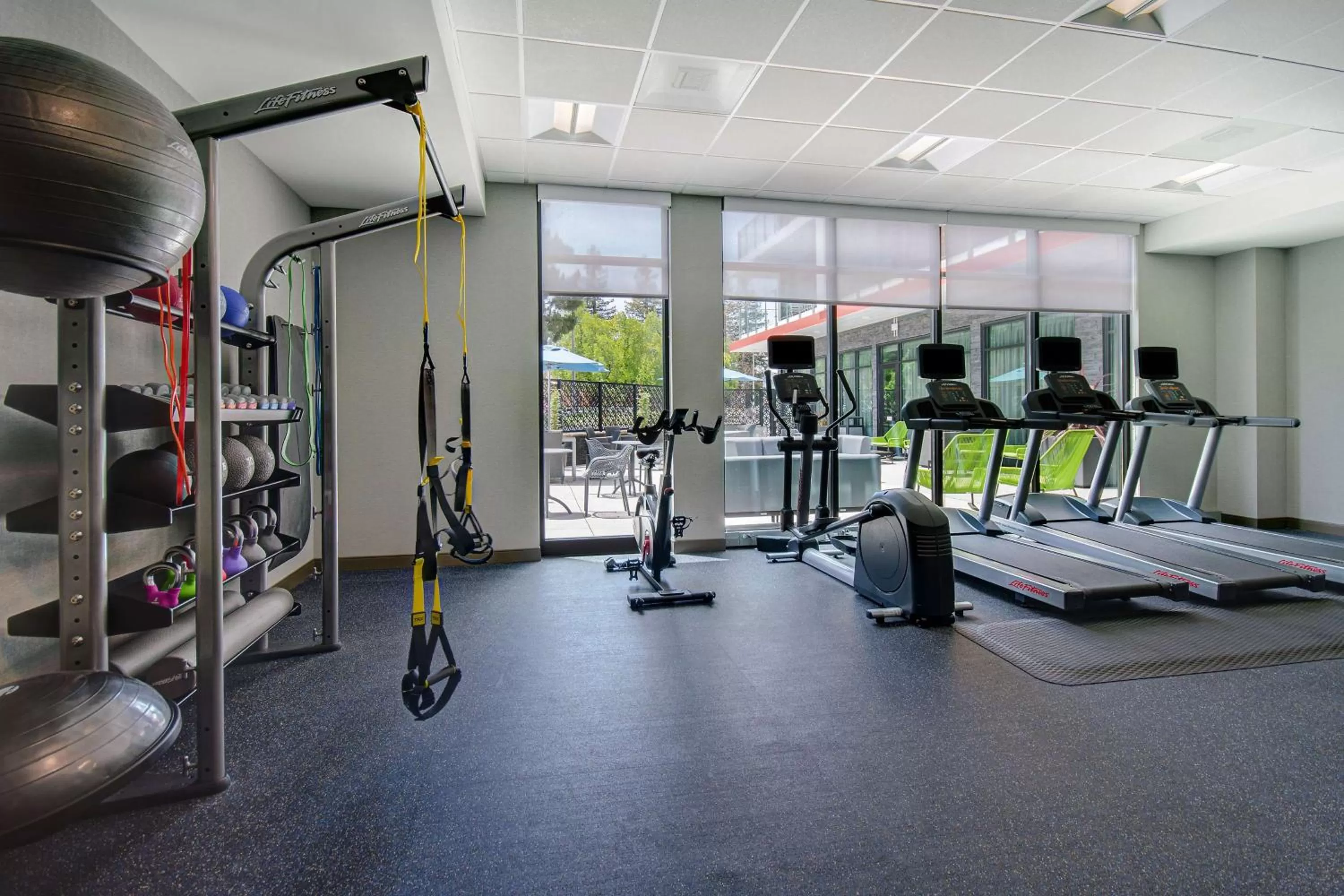 Fitness centre/facilities in Hampton Inn & Suites Sunnyvale-Silicon Valley, Ca