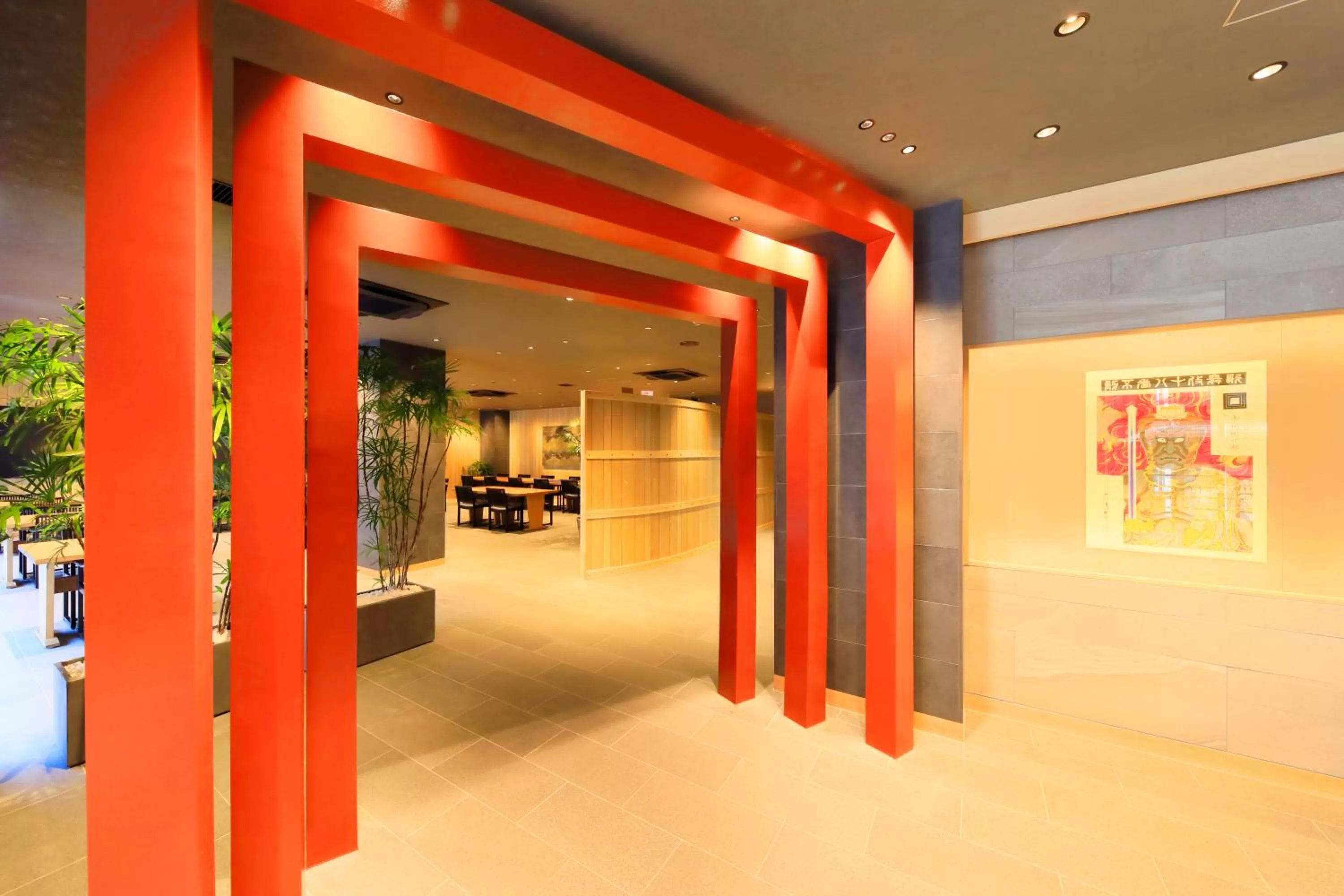 Area and facilities in Waqoo Naritasanmonzen