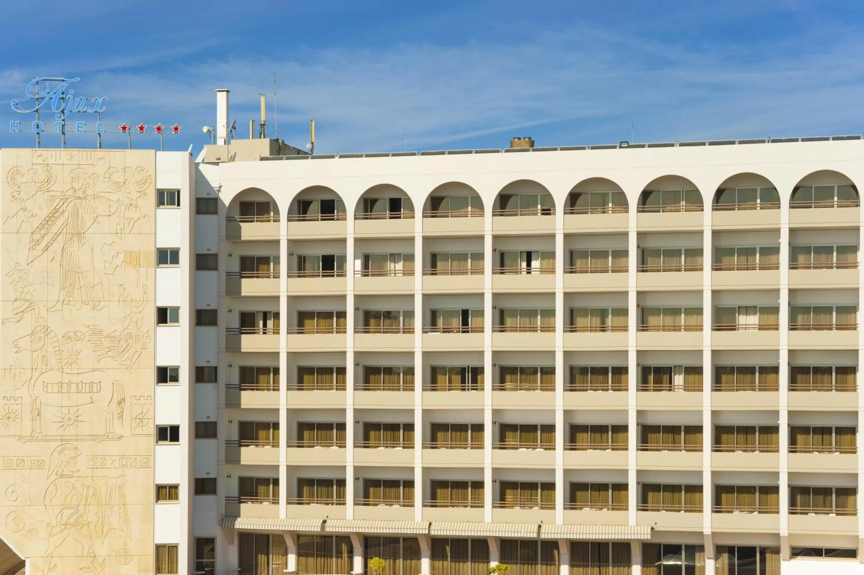 Facade/entrance in Ajax Hotel