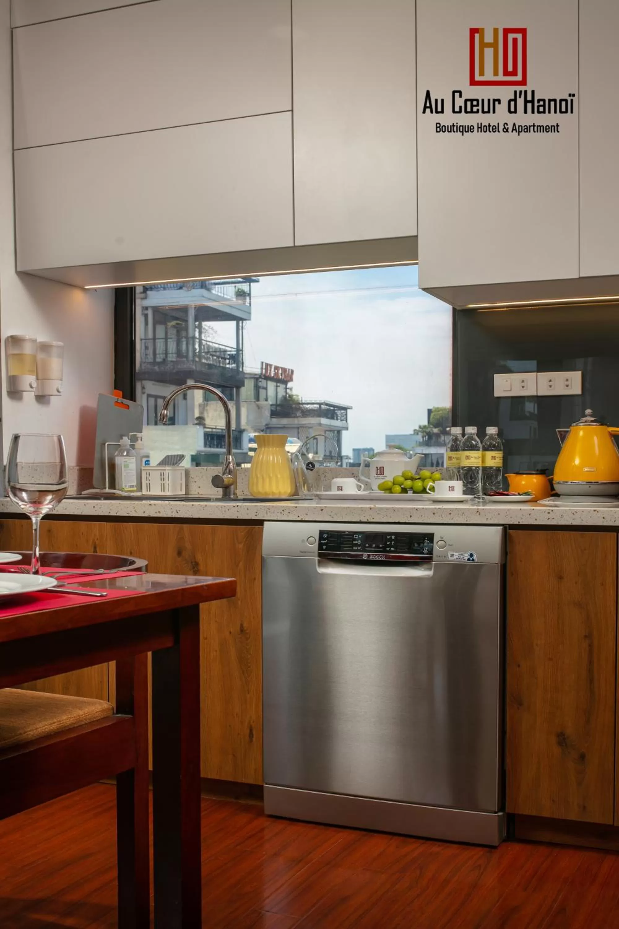 Kitchen or kitchenette in Au Coeur d'Hanoi Boutique Hotel