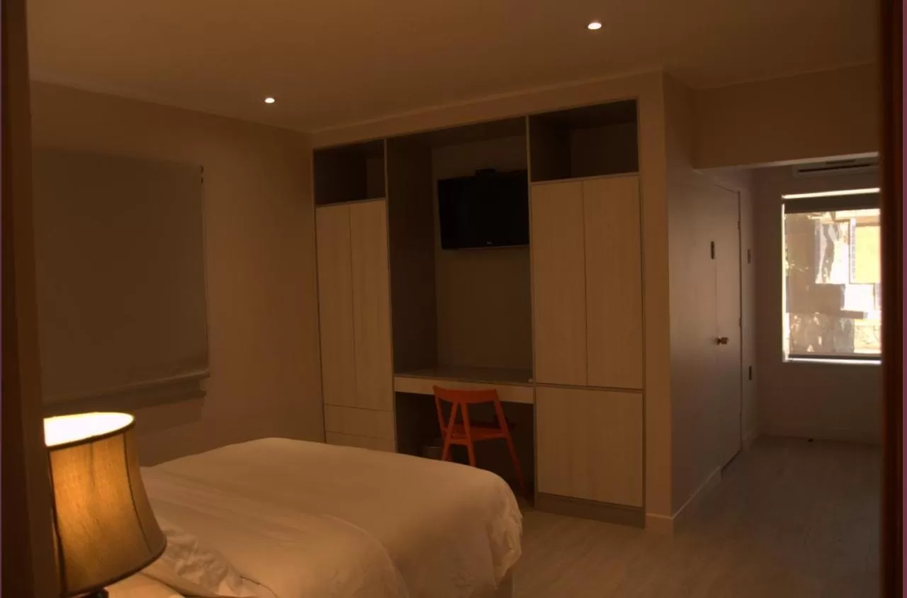 Bed in Hotel Puerto de Vega