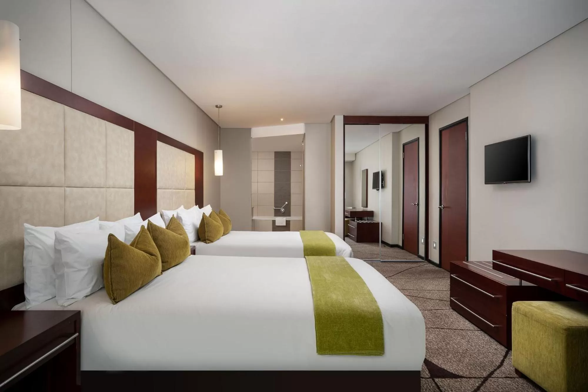 Executive Suite with Two Double Beds in Premier Hotel East London ICC