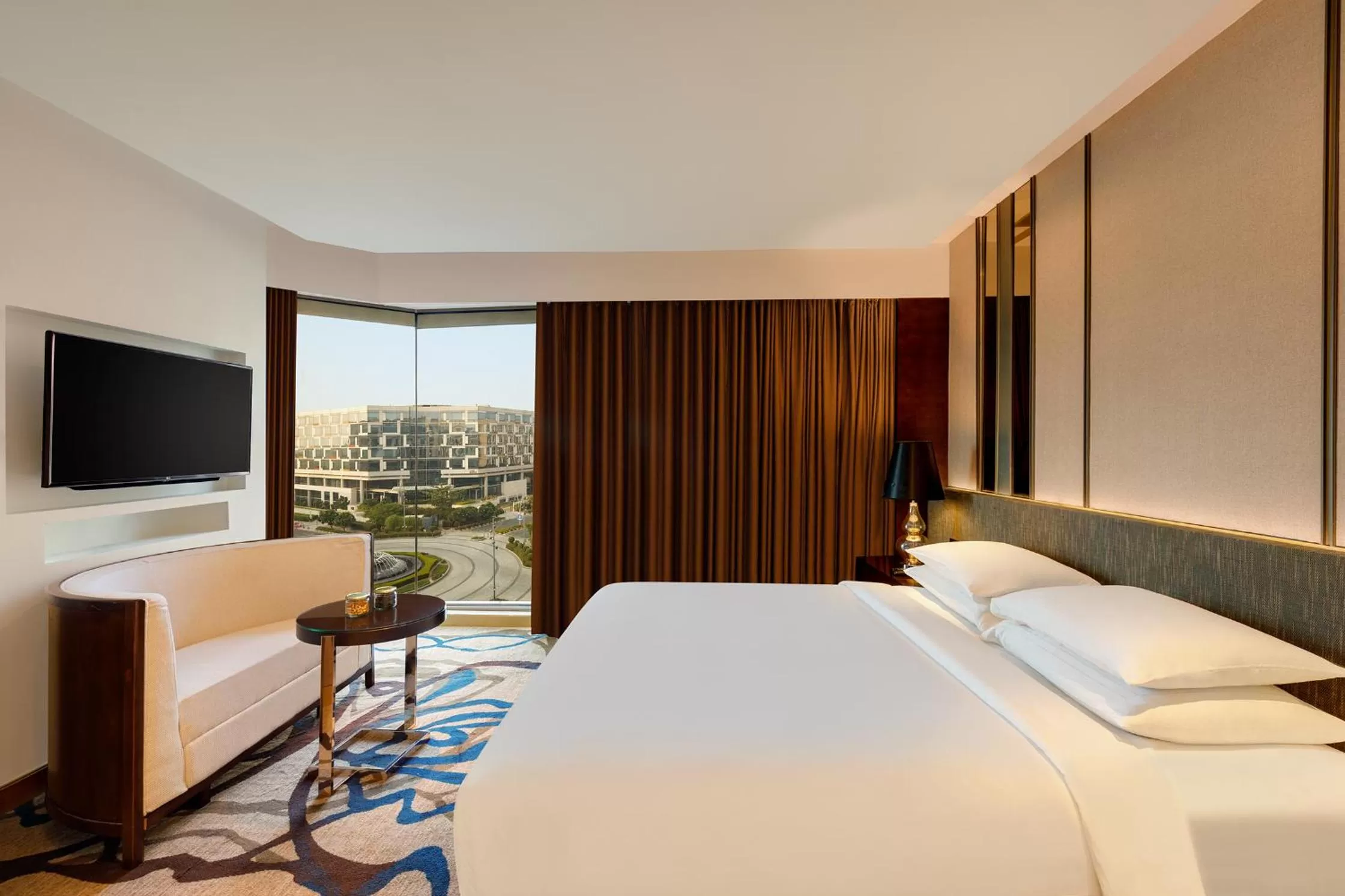 View (from property/room), Bed in Pride Plaza Hotel, Aerocity New Delhi