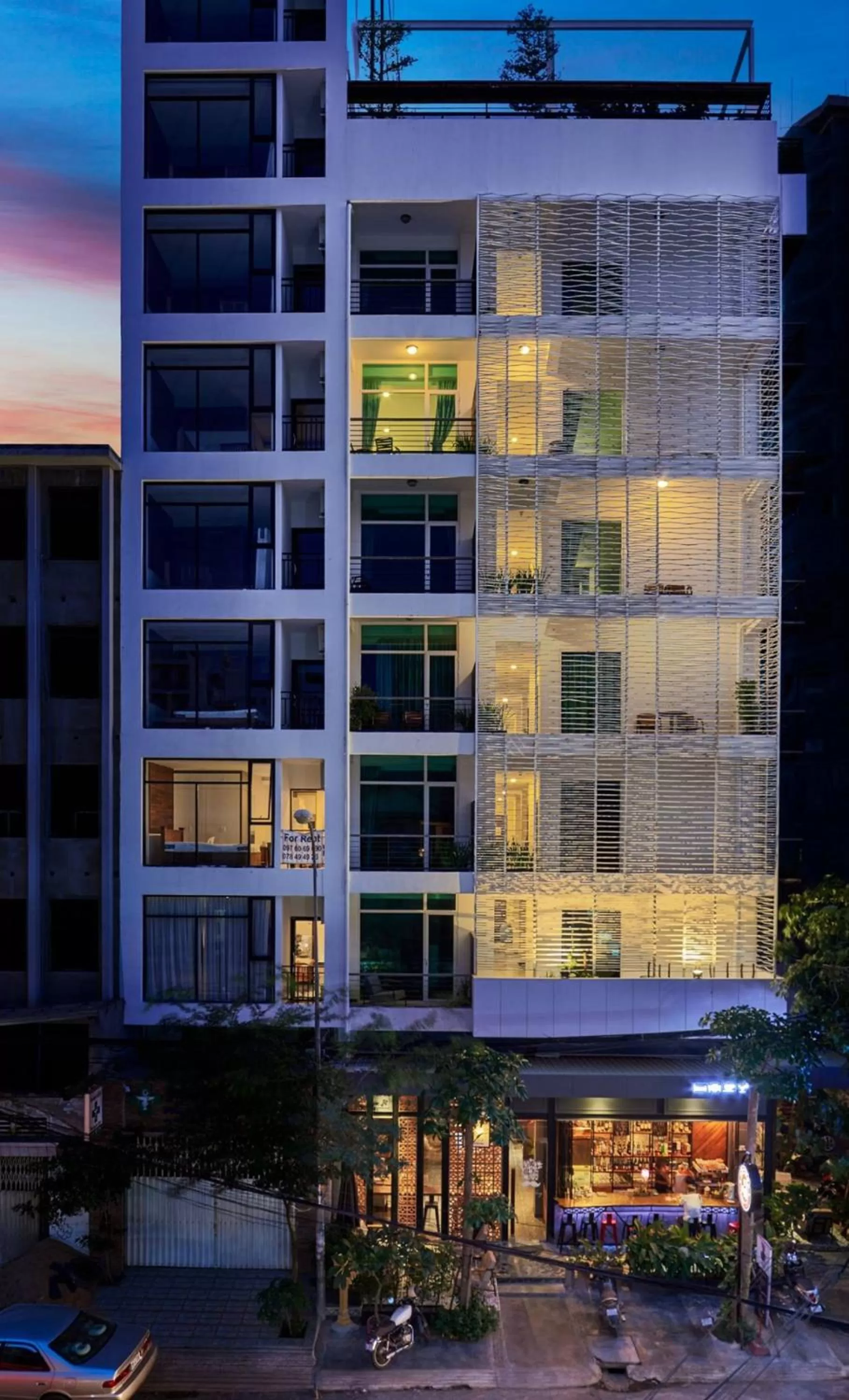 Facade/entrance in Monsoon Bassac Hotel