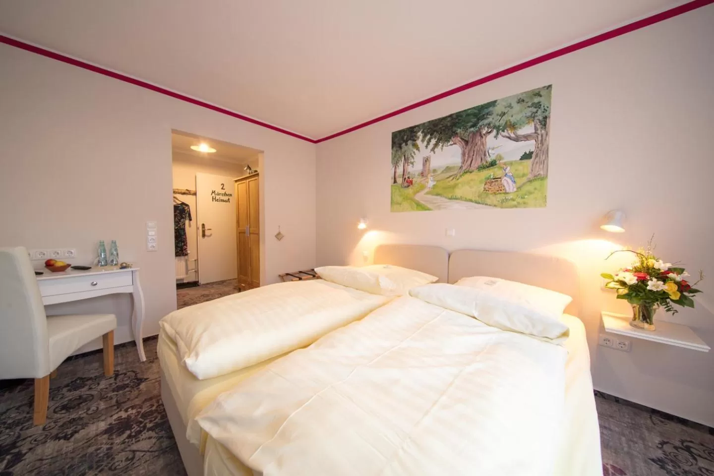 Photo of the whole room, Bed in Hotel Goldflair am Rathaus