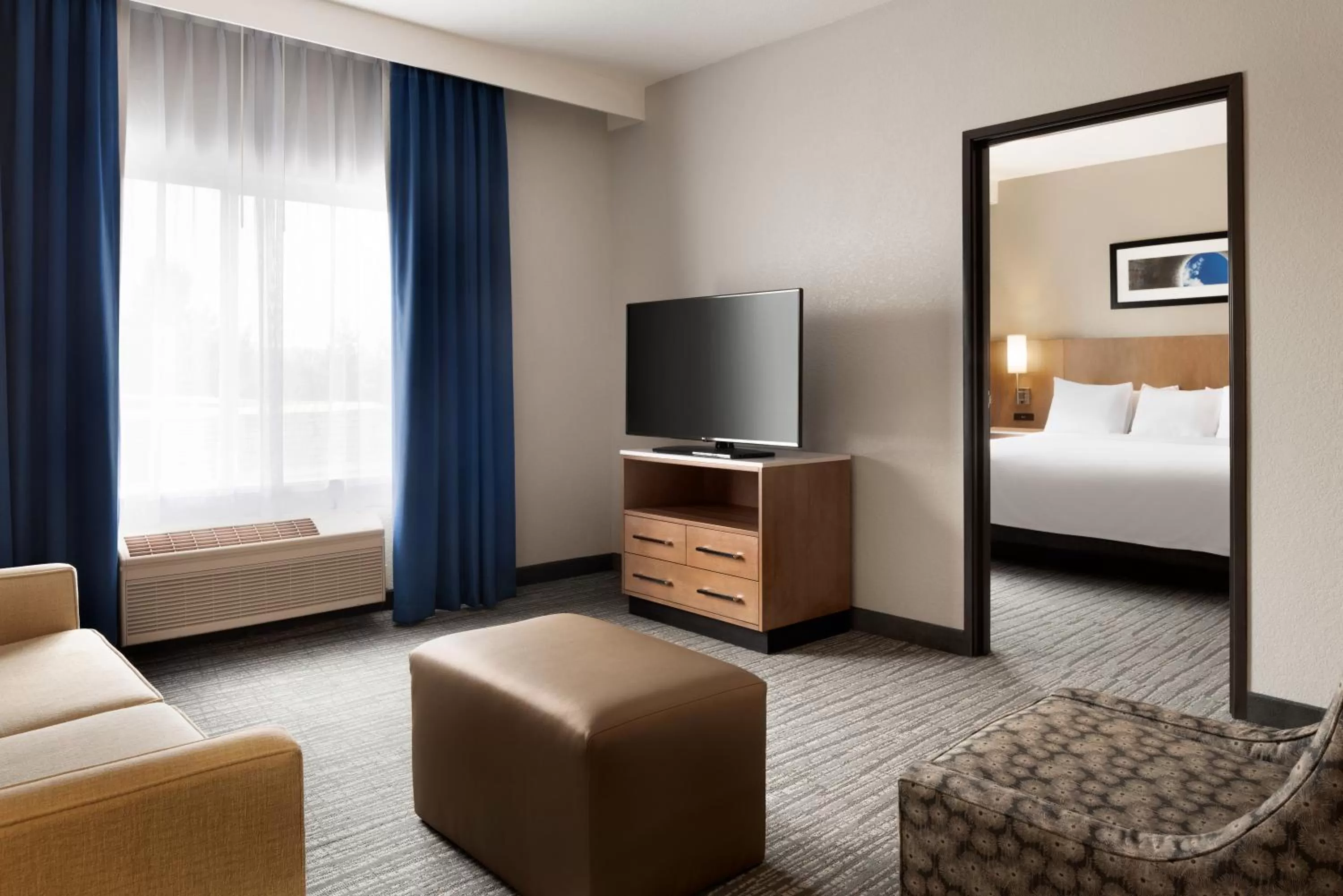 Seating area in Radisson Hotel Ames Conference Center at ISU