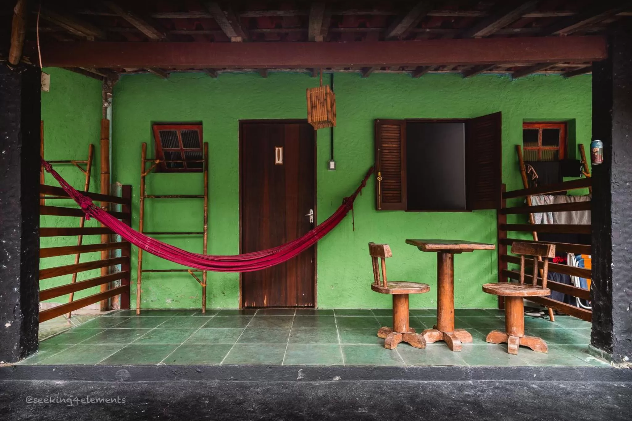 Patio in Pousada e Hostel Marthi