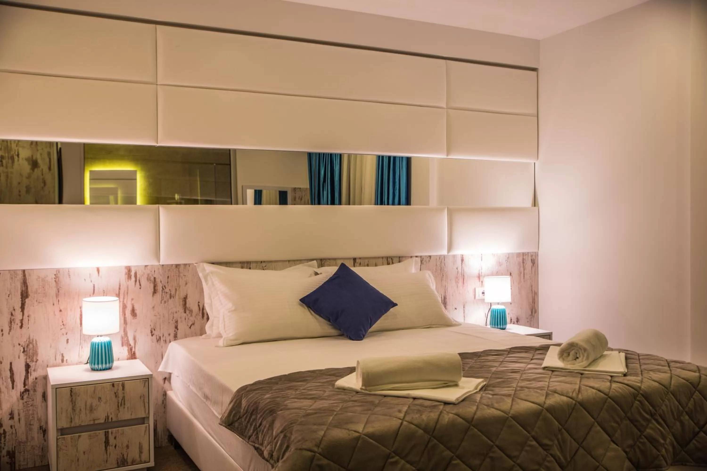 Decorative detail, Bed in Boutique Hotel "Salina"