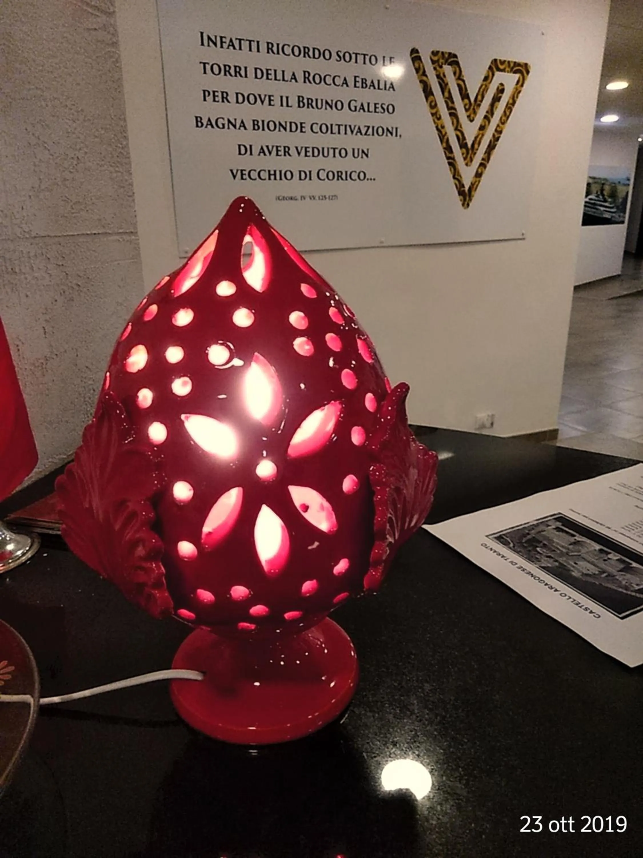 Decorative detail in Hotel Virgilio