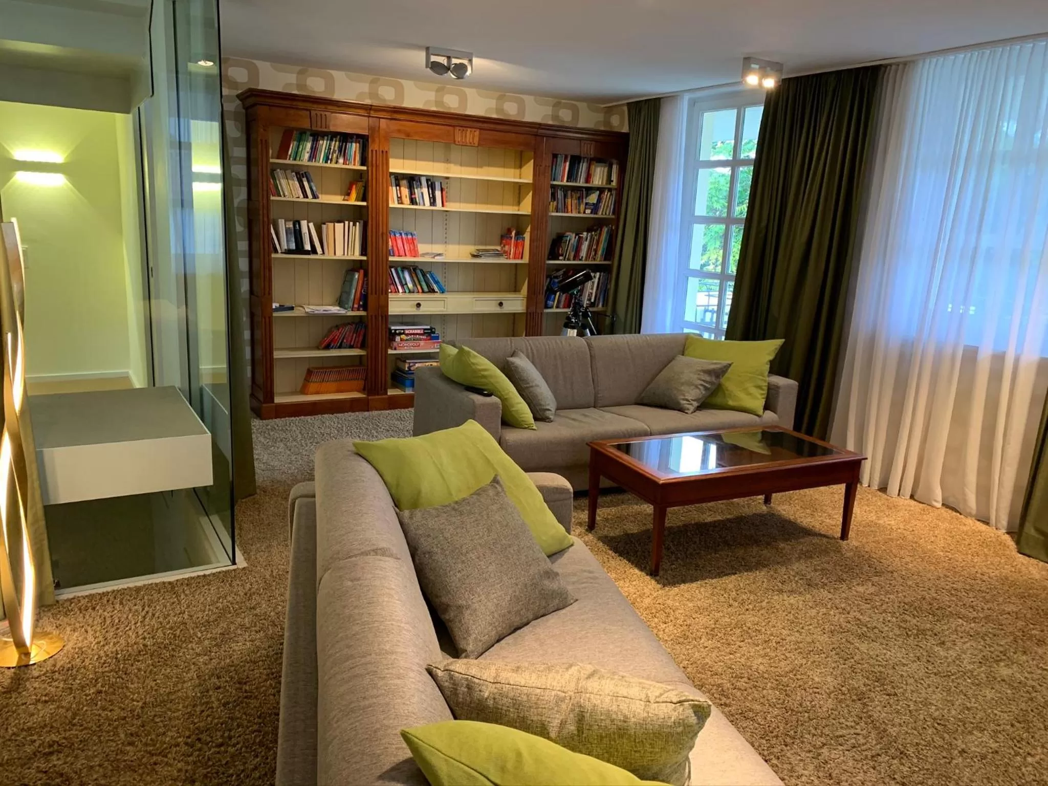 Living room, Seating Area in Park-Lodge Am Rohrbusch