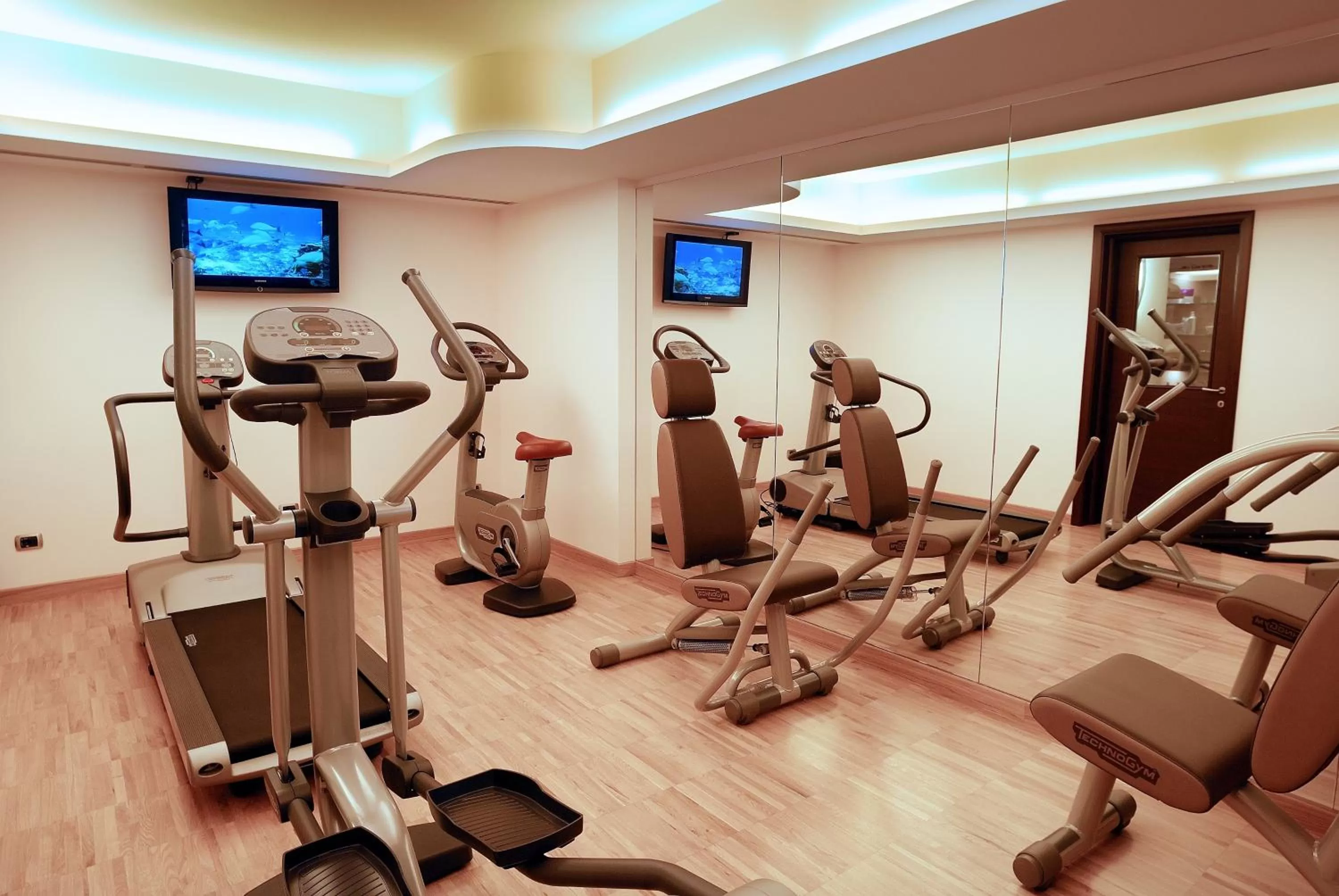 Fitness centre/facilities in Hotel Leopardi