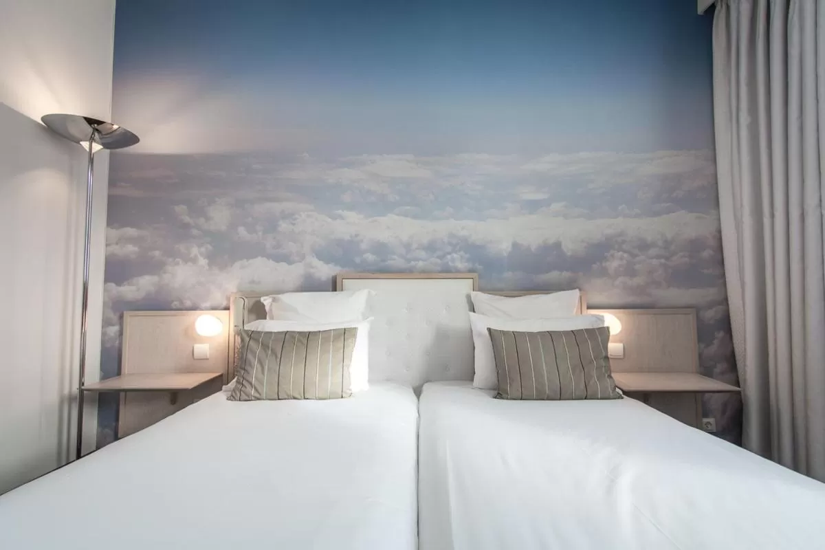 Bed in Hôtel Restaurant Vaillant Colmar Nord