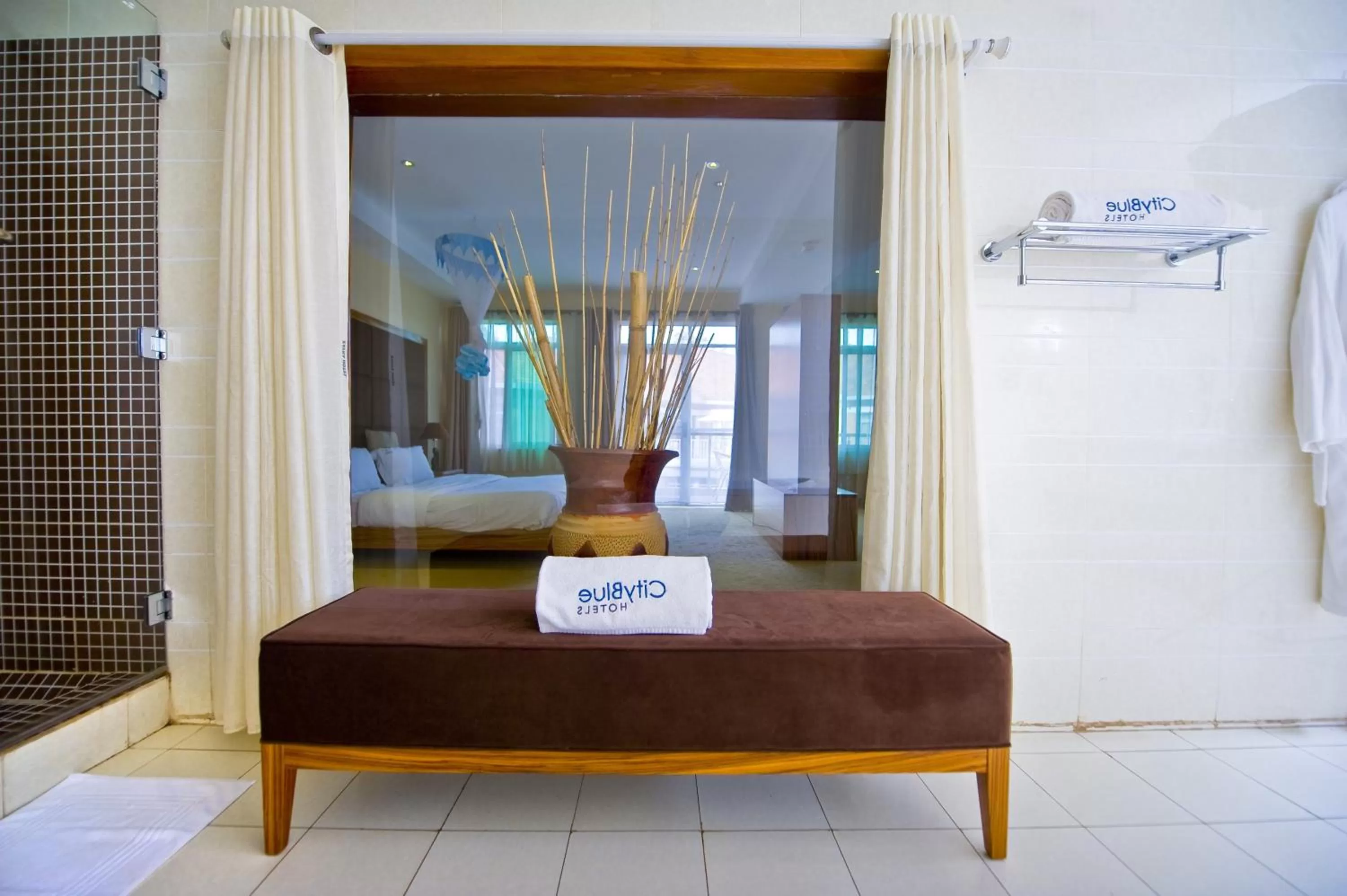 Bathroom, Bed in Urban by CityBlue Kigali