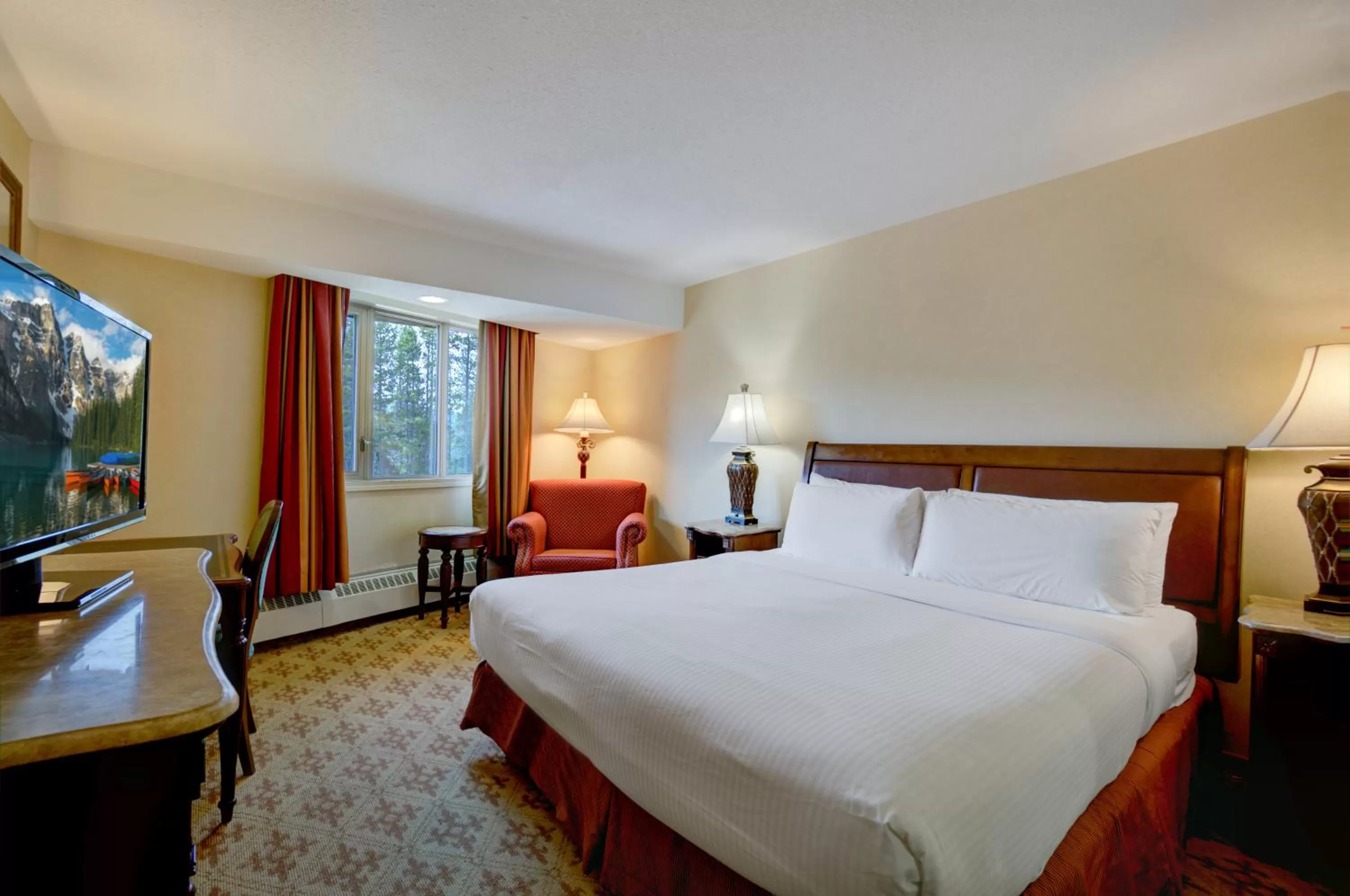 Bed in Lake Louise Inn