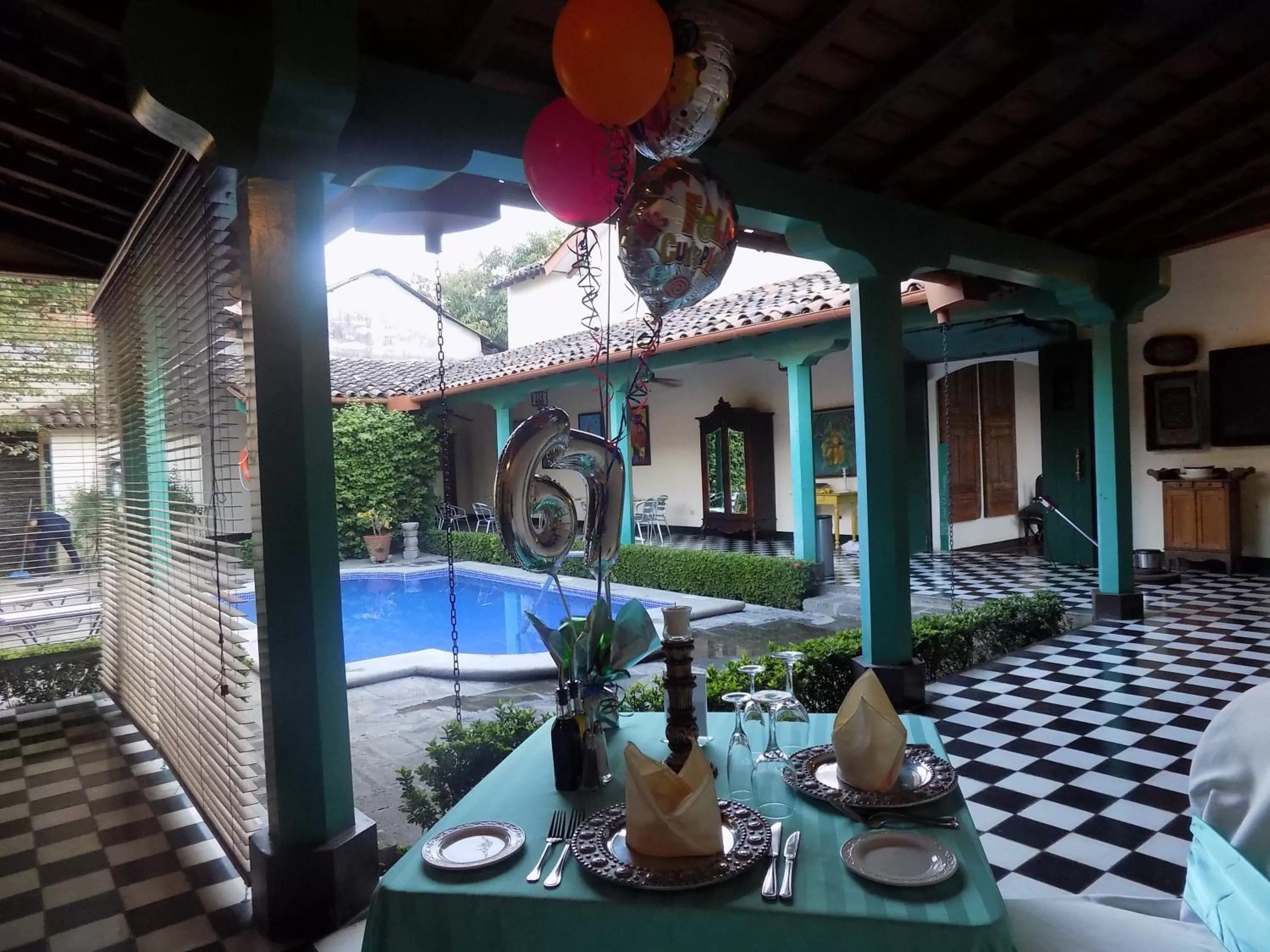 Pool view, Restaurant/Places to Eat in Hotel El Convento Leon Nicaragua