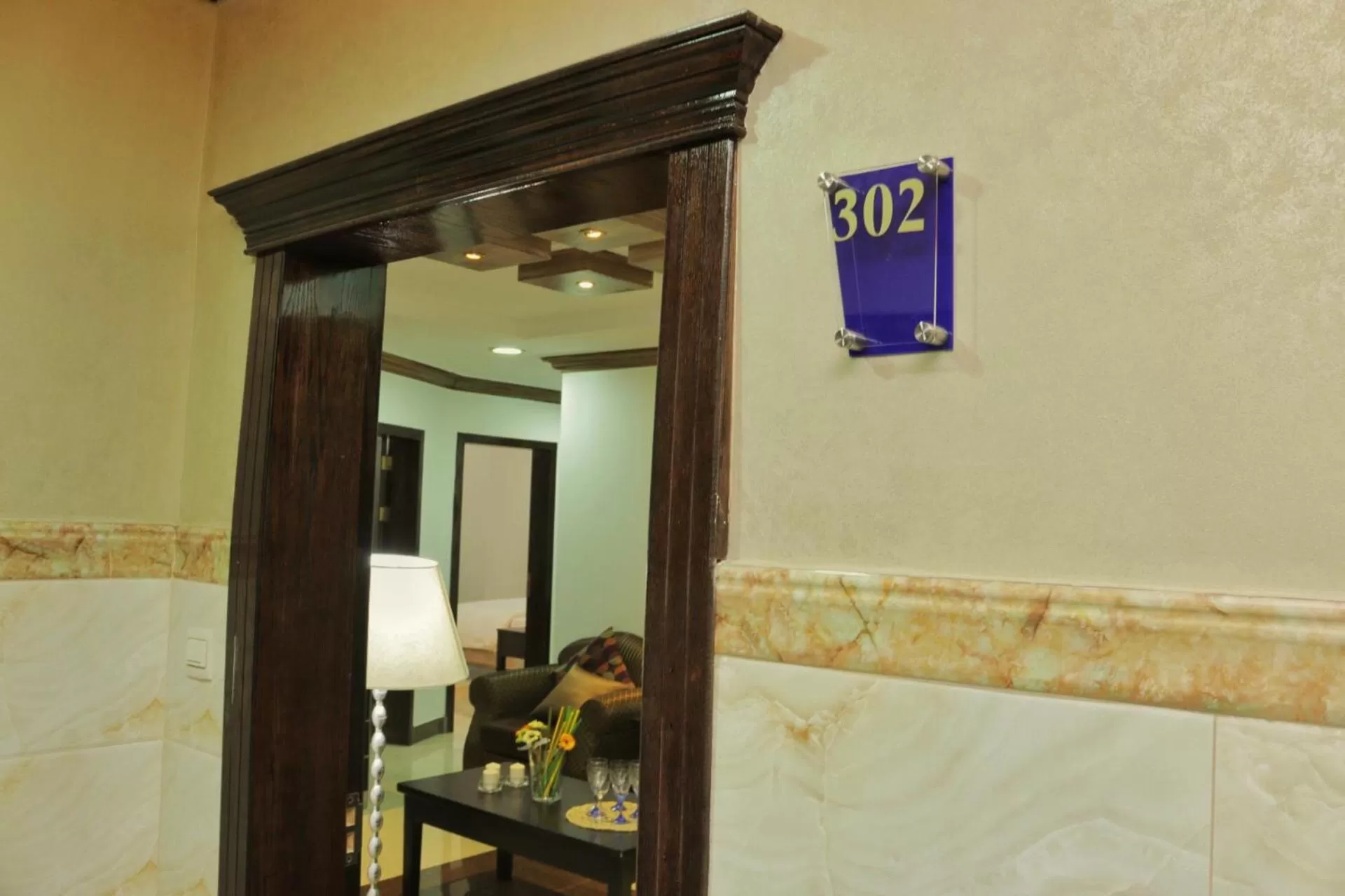 Decorative detail in Natwan Furnished unites