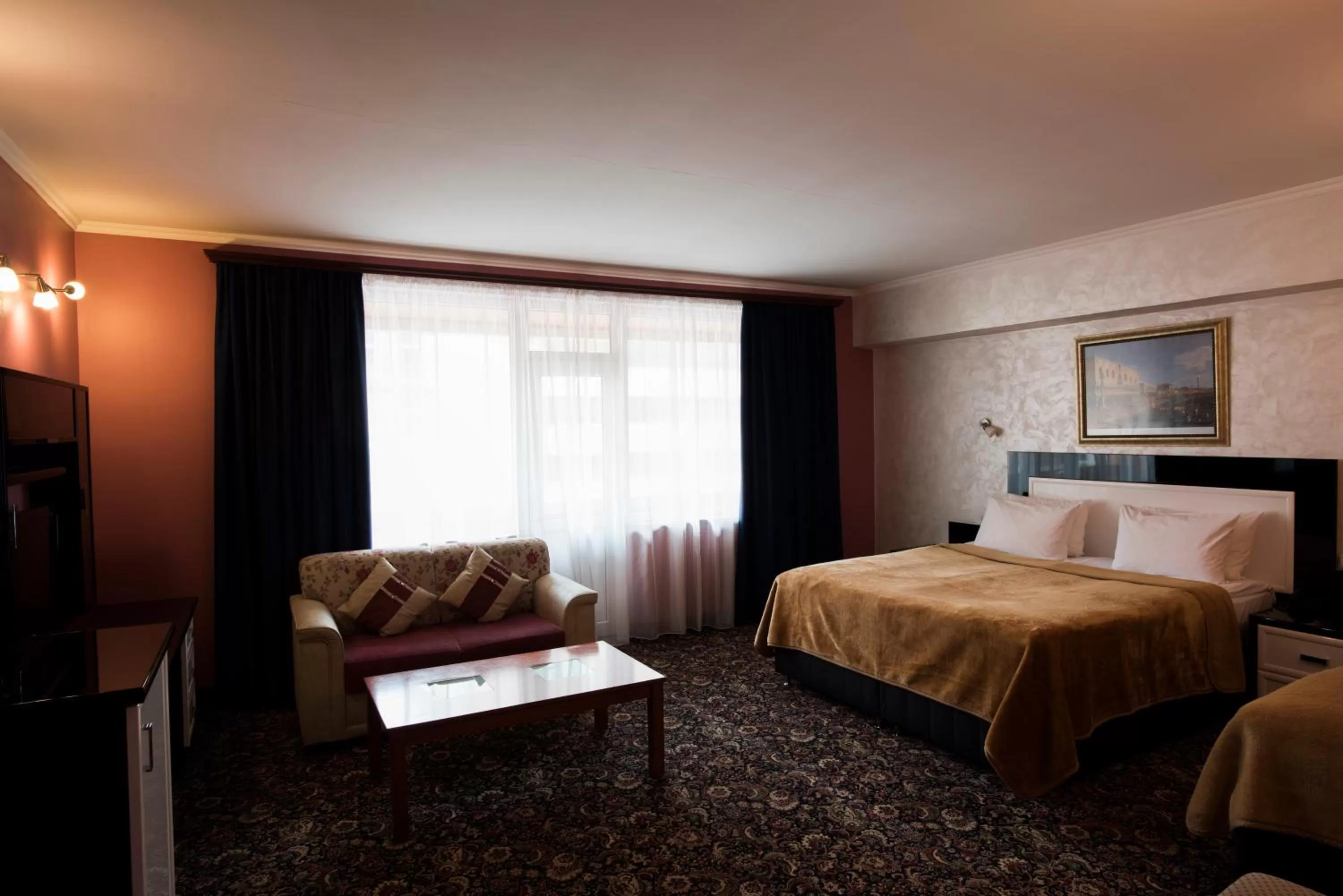 Communal lounge/ TV room in Erebuni Hotel Yerevan