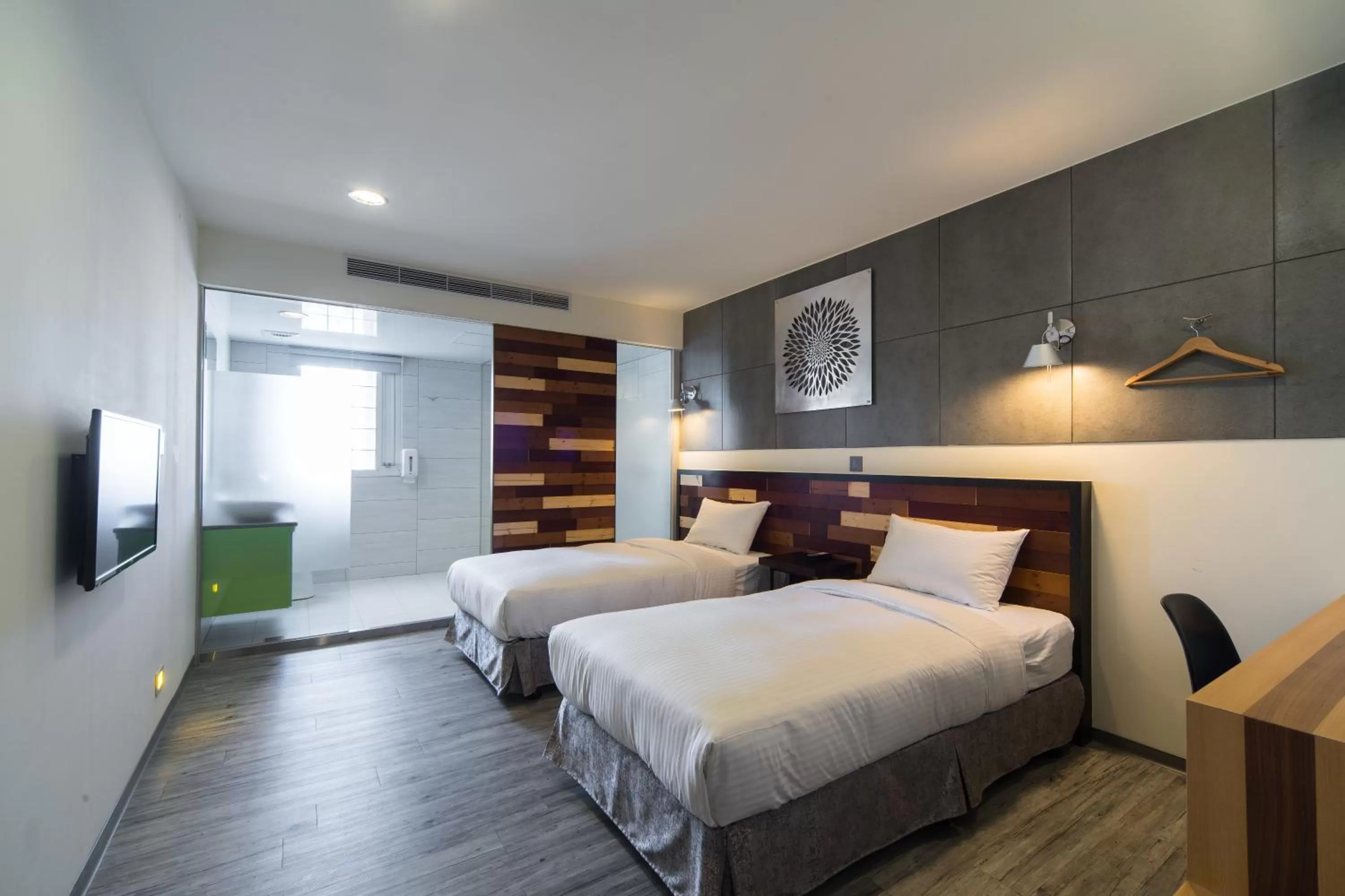 Bed in Xinshe Hotel - Hsinchu