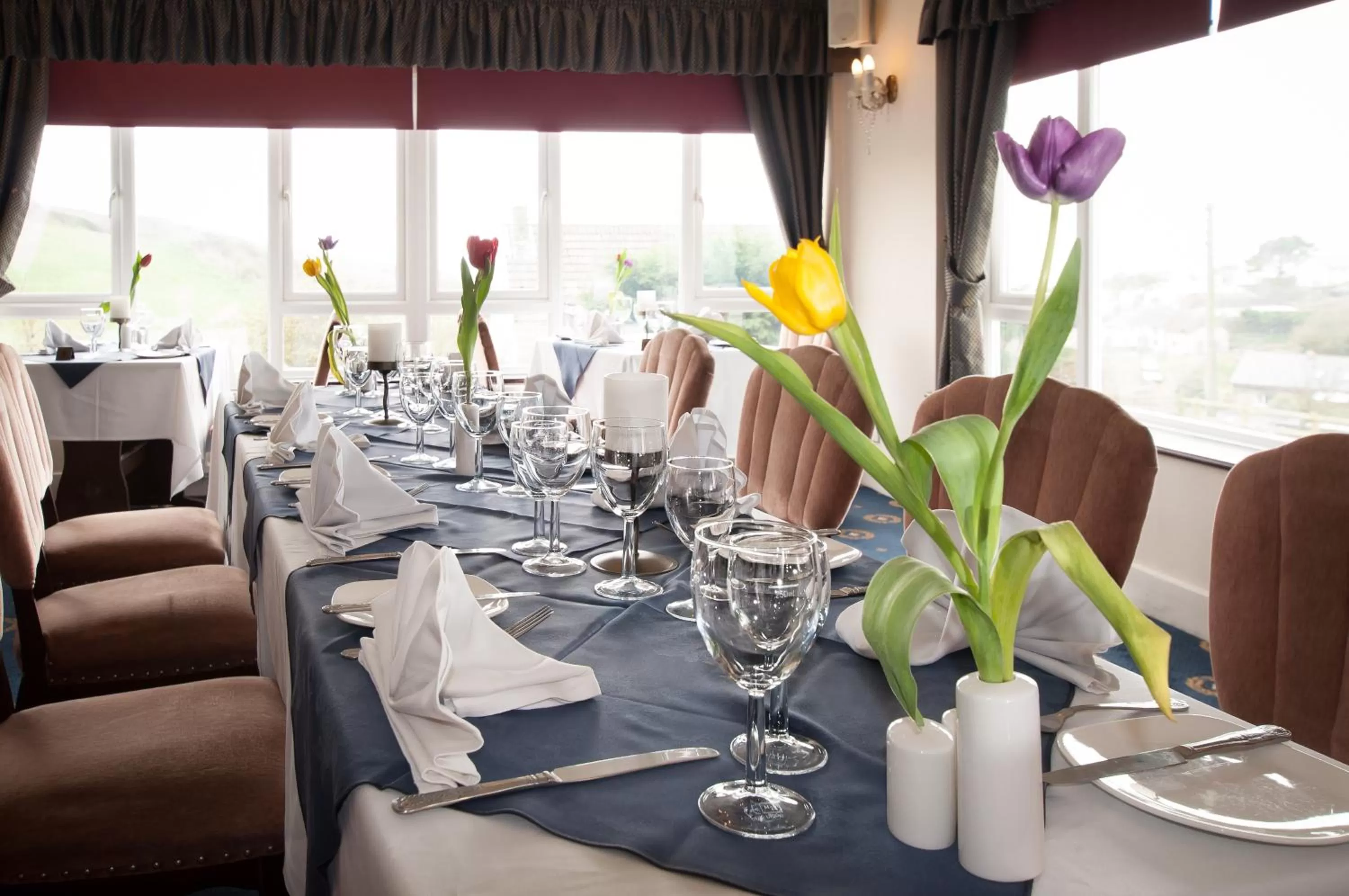 Dining area in Eype's Mouth Country Hotel