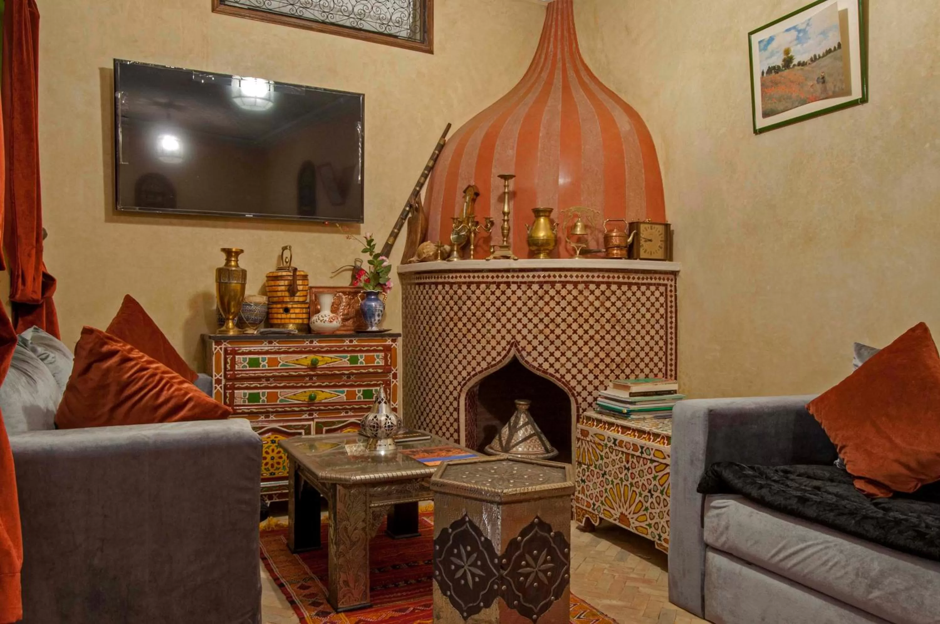Seating Area in Riad Merzouga