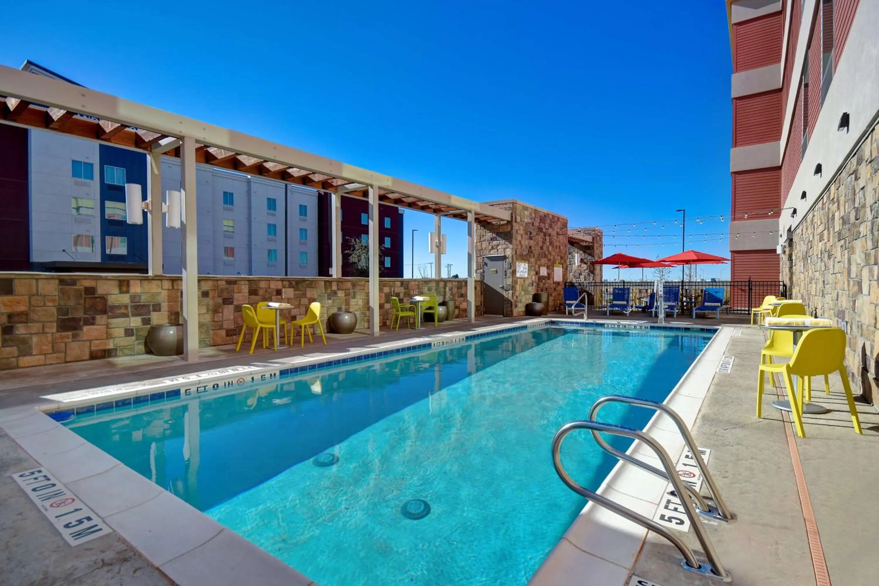 Pool view in Home2 Suites By Hilton Odessa