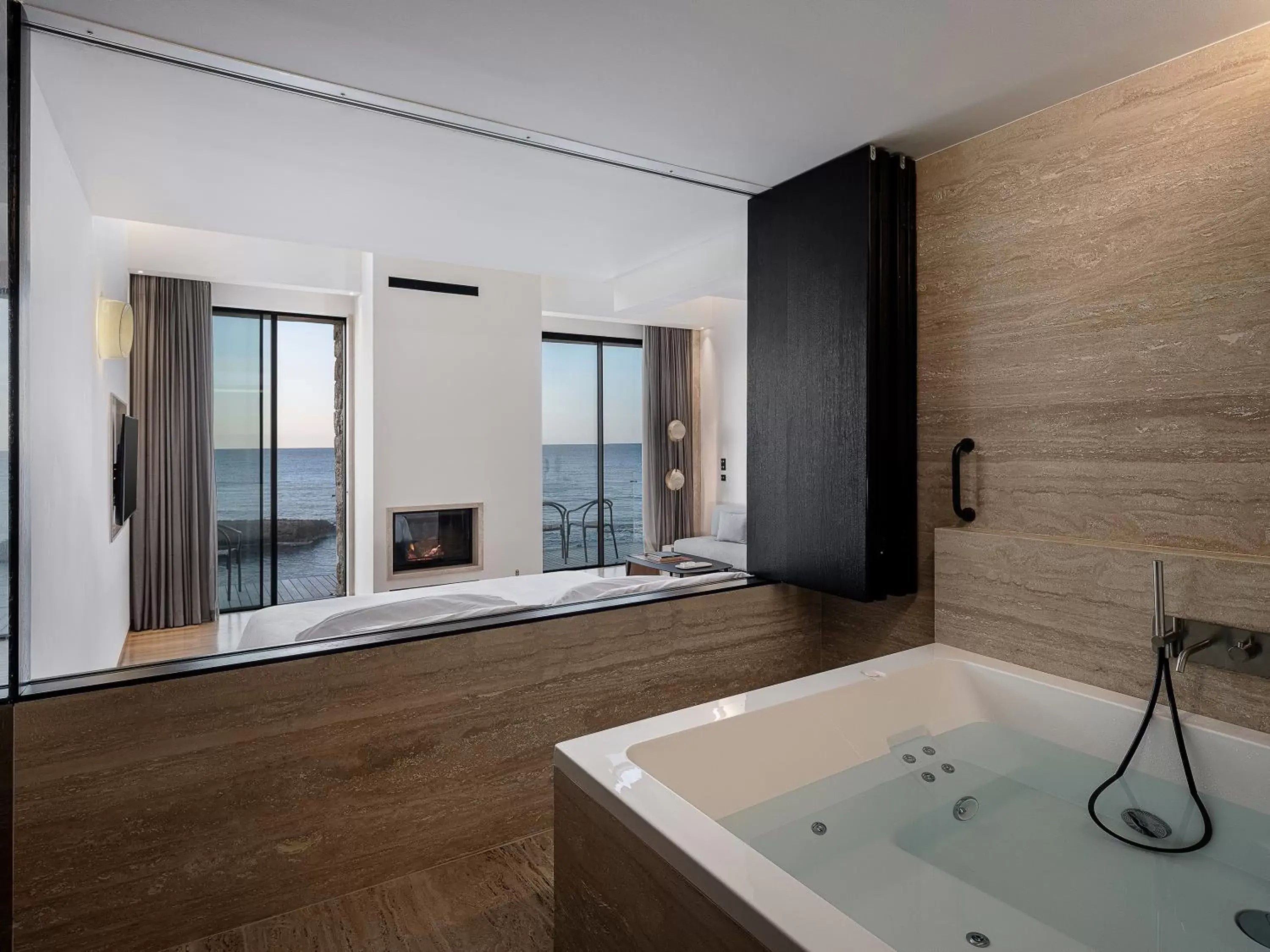 Presidential Suite Sea Front with balcony and Jacuzzi in The Tanneries Hotel & Spa - a Member of Design Hotels Presidential Suite Sea Front with balcony and Jacuzzi in The Tanneries Hotel & Spa - a Member of Design Hotels