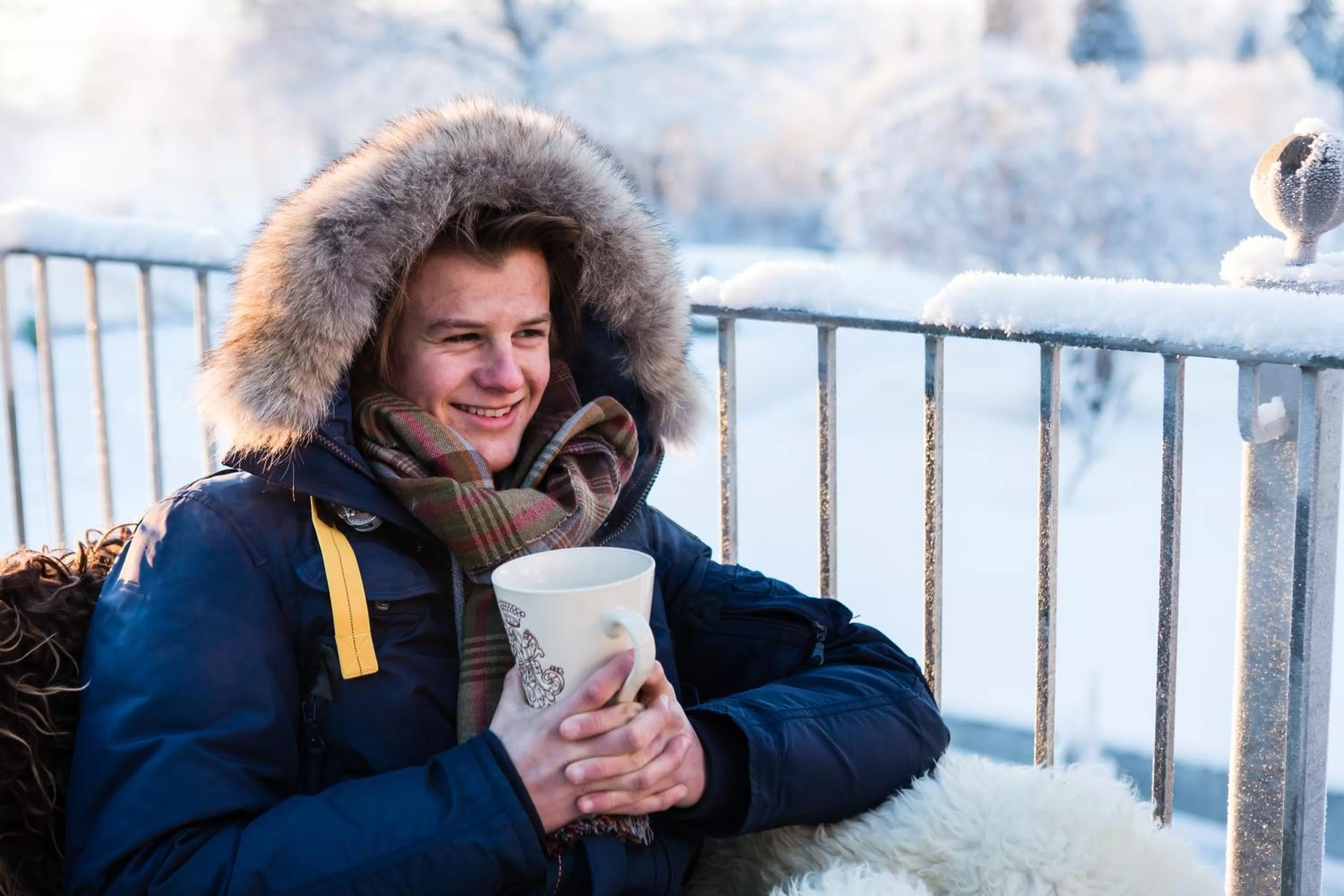 Balcony/Terrace in Klækken Hotel