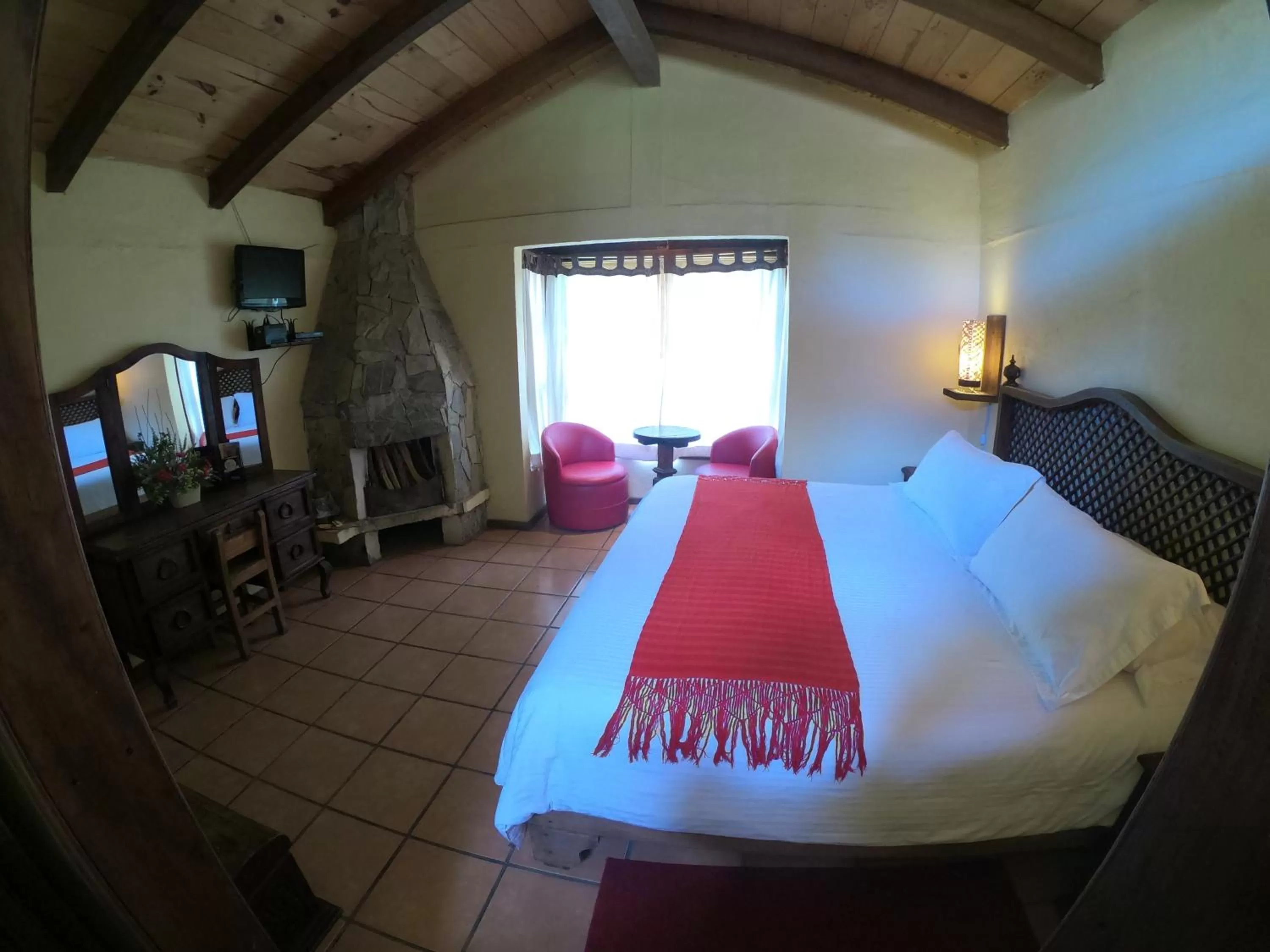 Bed in Cabañas La Cascada