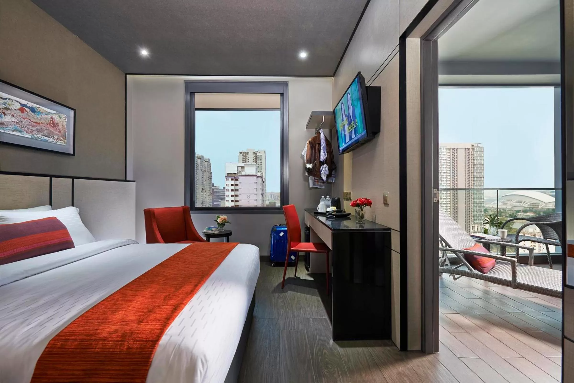 Coffee/tea facilities, Bed in Hotel Boss