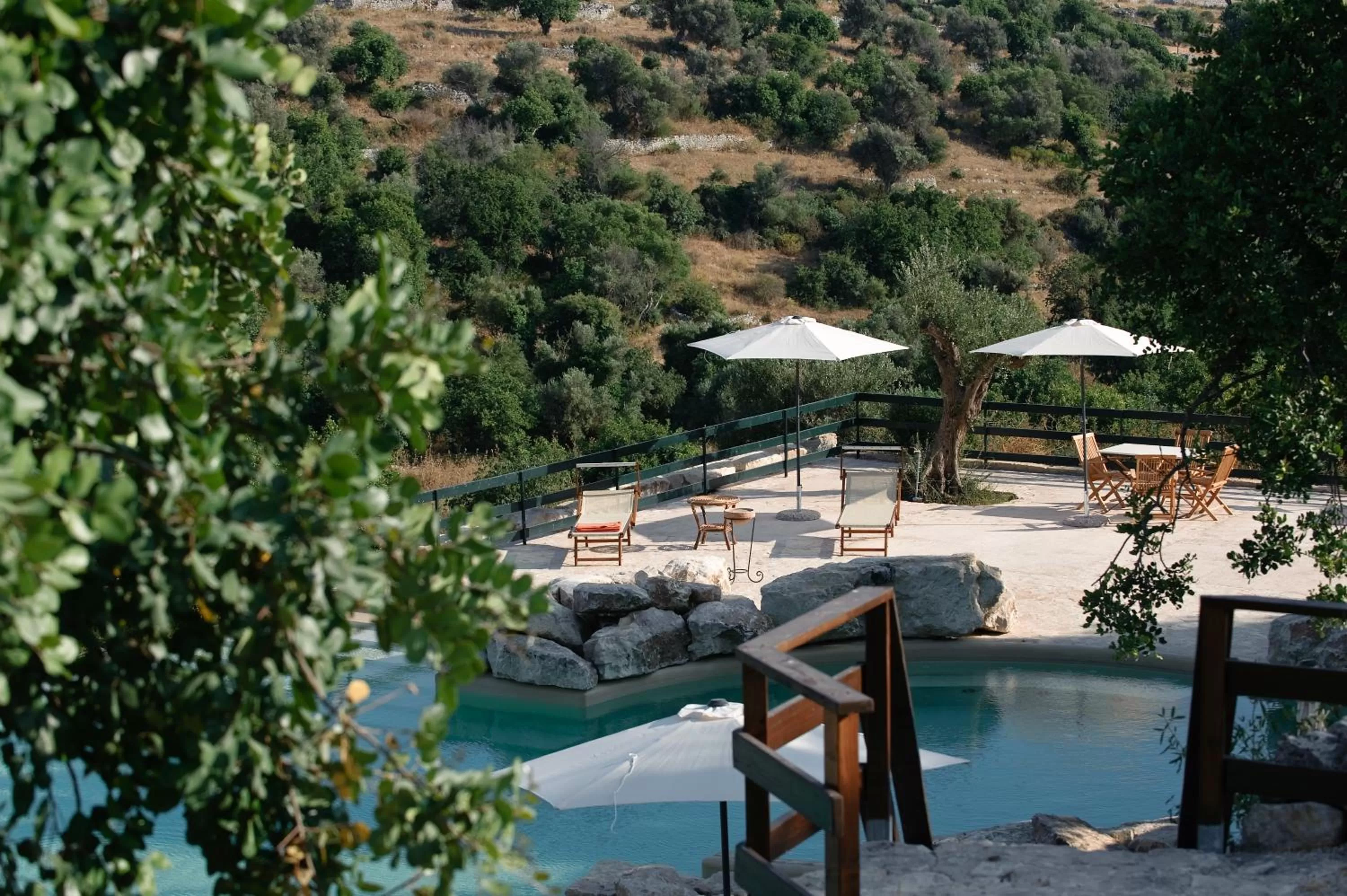 Pool view in Relais Parco Cavalonga