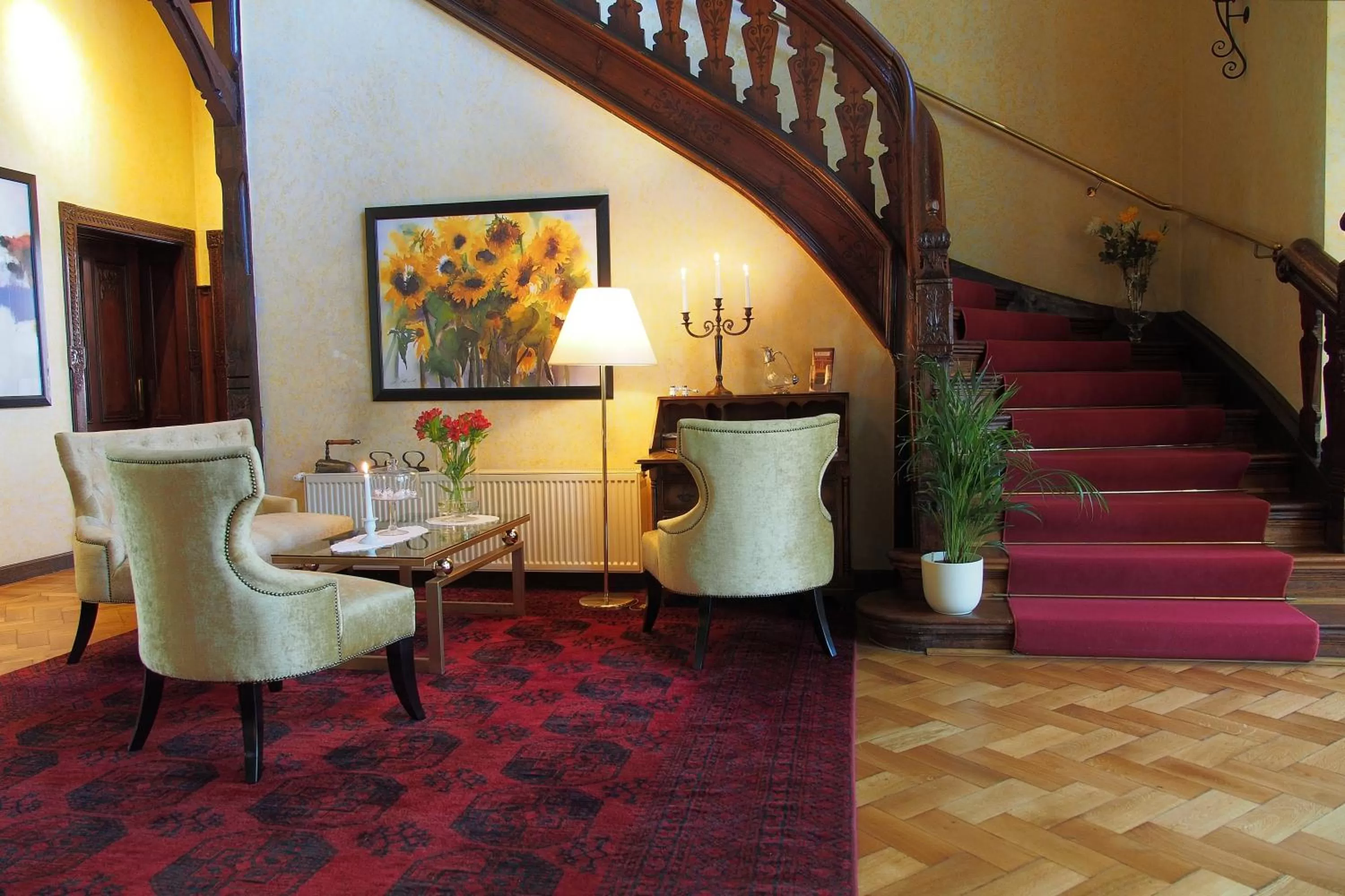 Lobby or reception in Hotel Schlossvilla Derenburg