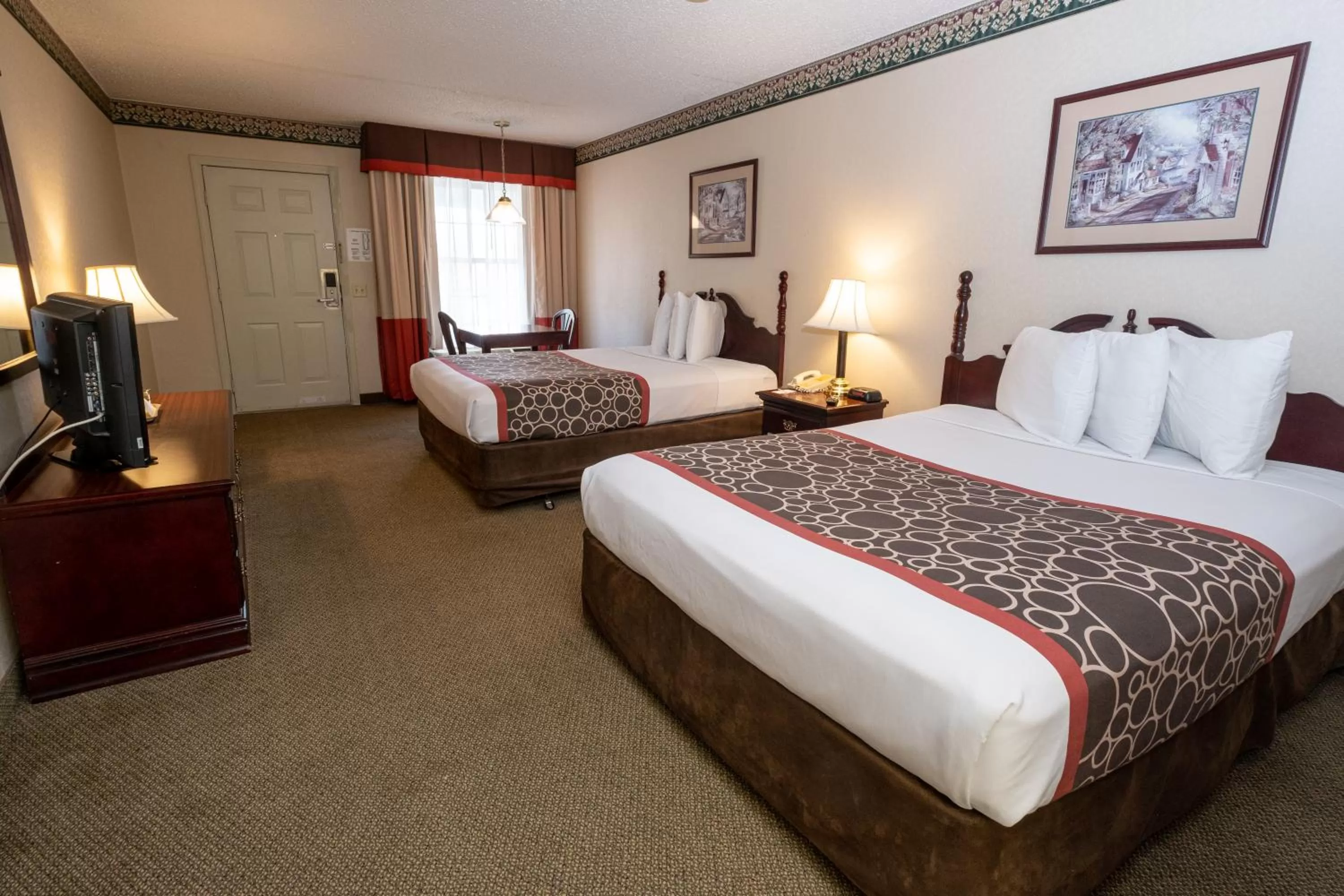 Photo of the whole room, Bed in Hilltop Inn & Suites, near Foxwoods Casino